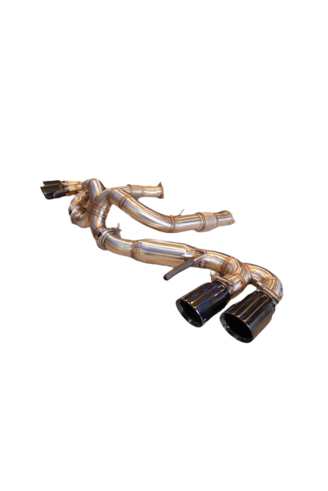 SPDZ1 Catback Exhaust For Chevrolet Corvette C8 2020+ Black Tips 6.2L V8 3&amp;quot; Race Series