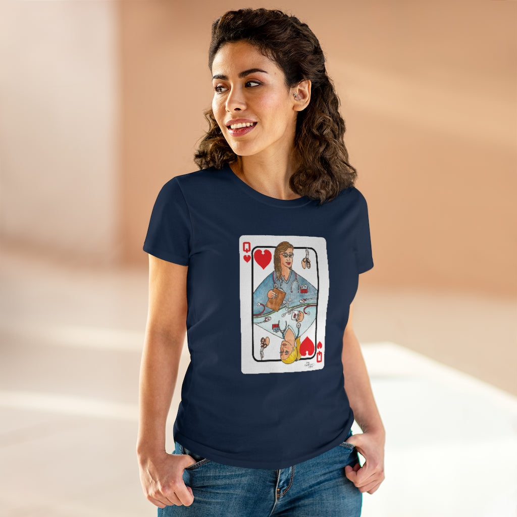 Nurse Queen Women&amp;#39;s Navy Tee