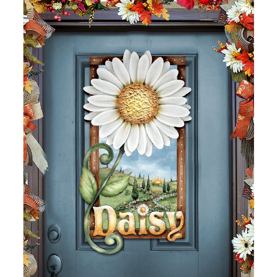 Fresh as A Daisy! Easter Door Decor by Jamie Mills-Price - Easter Spring Decor - 8457704H