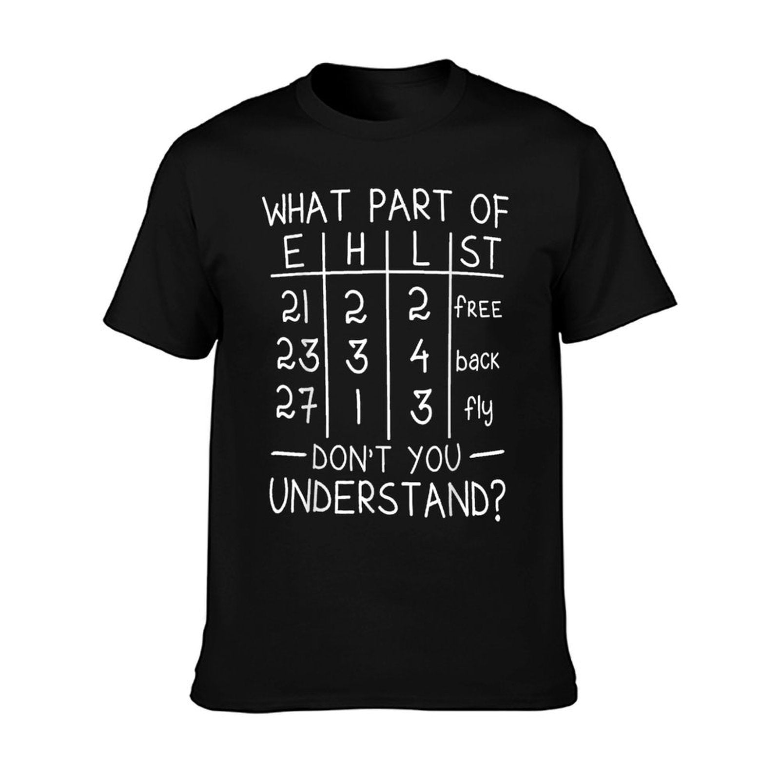 Swimming Swimmer What Part Don&amp;amp;#39;t You Understand Swim Team T-Shirt