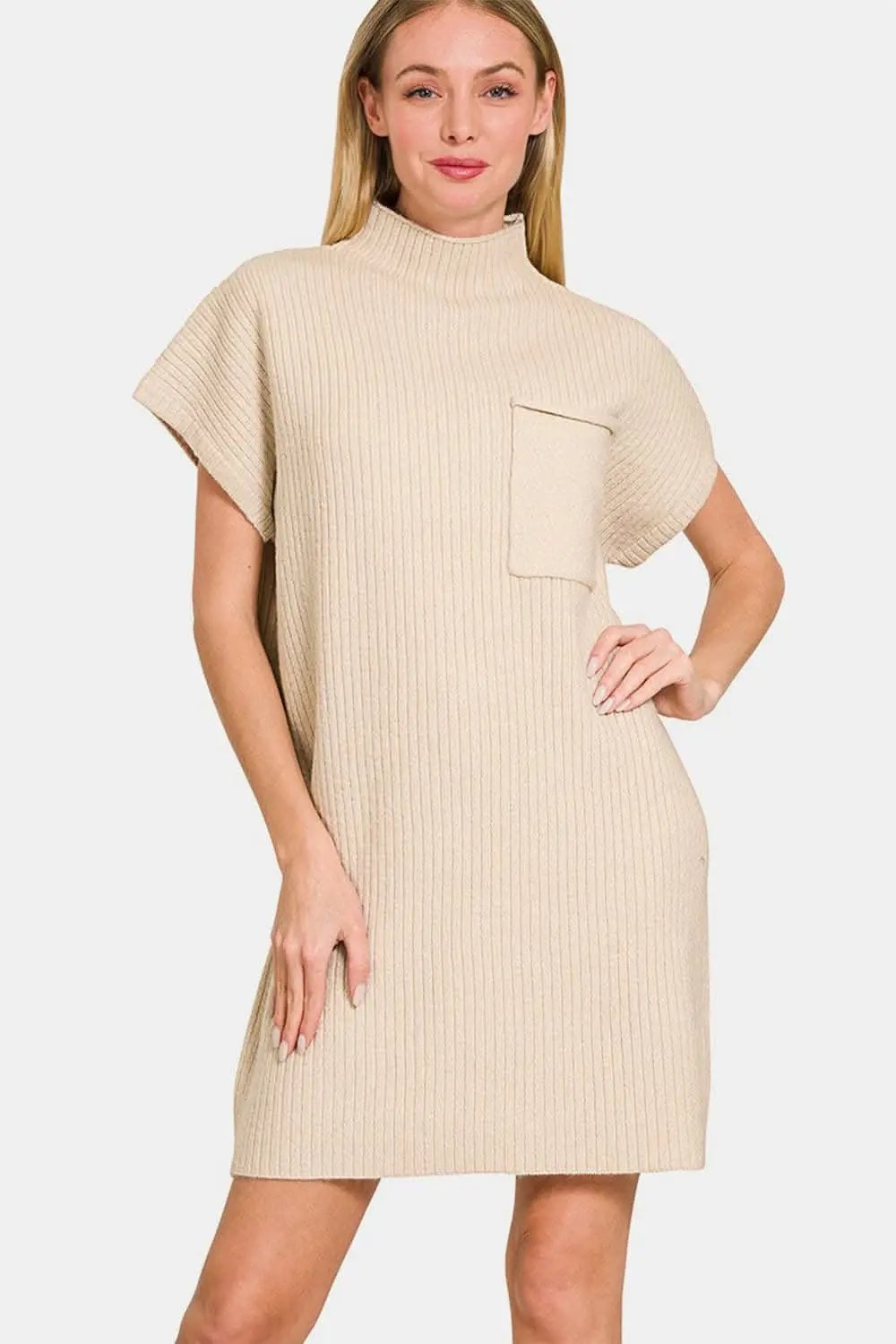 Zenana cozy short sleeve dress