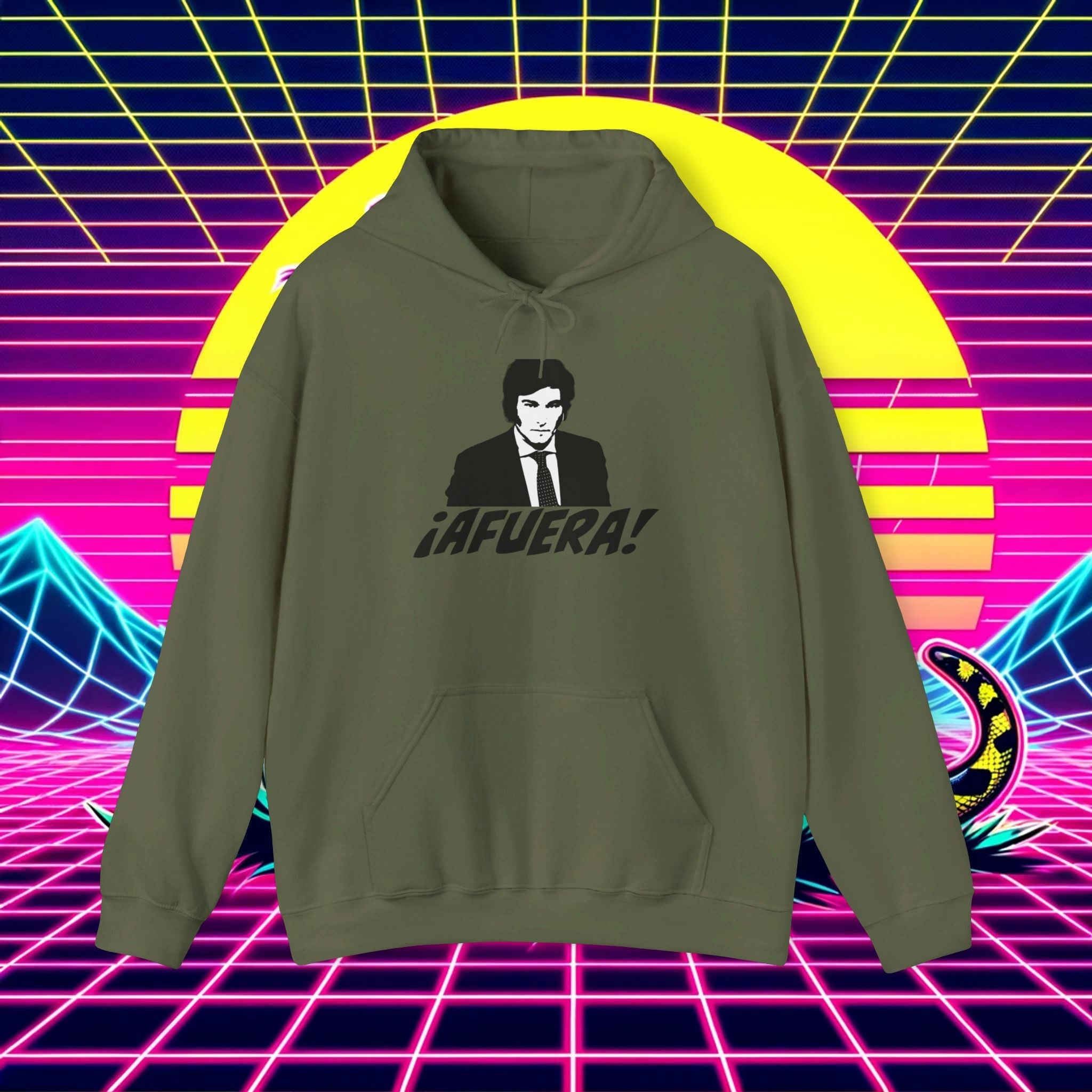 Javier Milei ¡AFUERA! Hoodie - 4LibertyShop.com