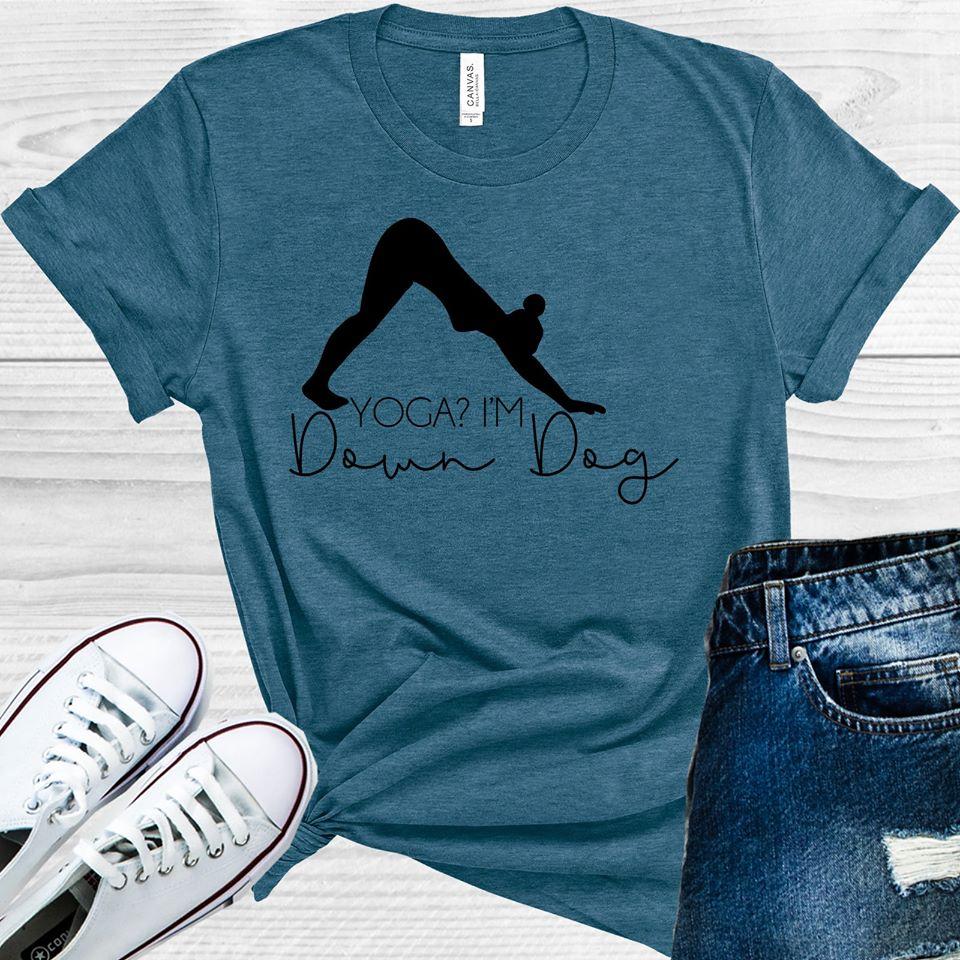Yoga I&amp;#39;m Down Dog Graphic Tee