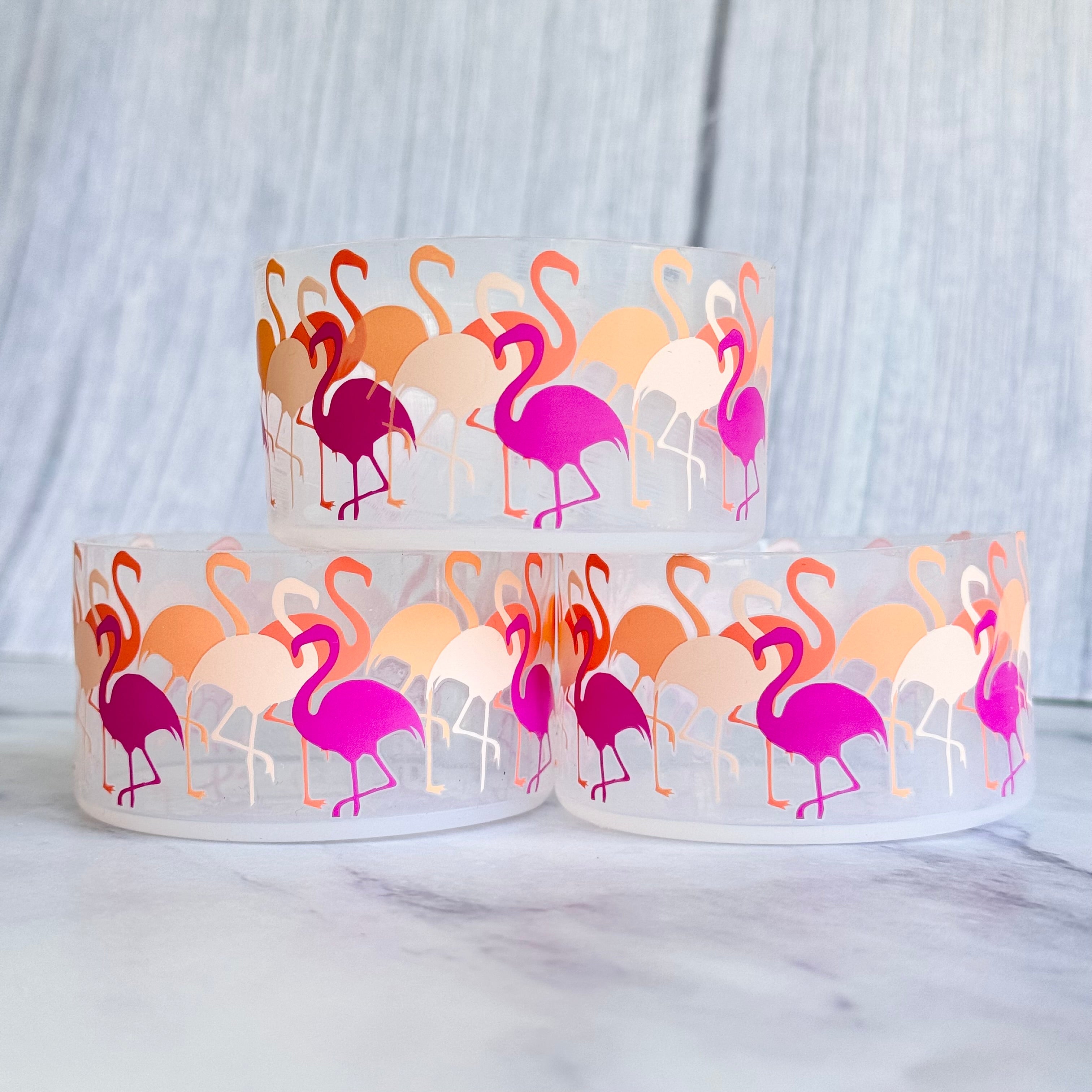 CLEAR FLAMINGOS TUMBLER BOOT
