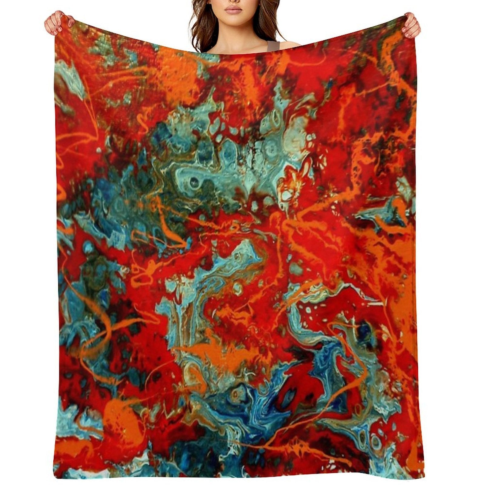 Strawberry Split Throw Blanket