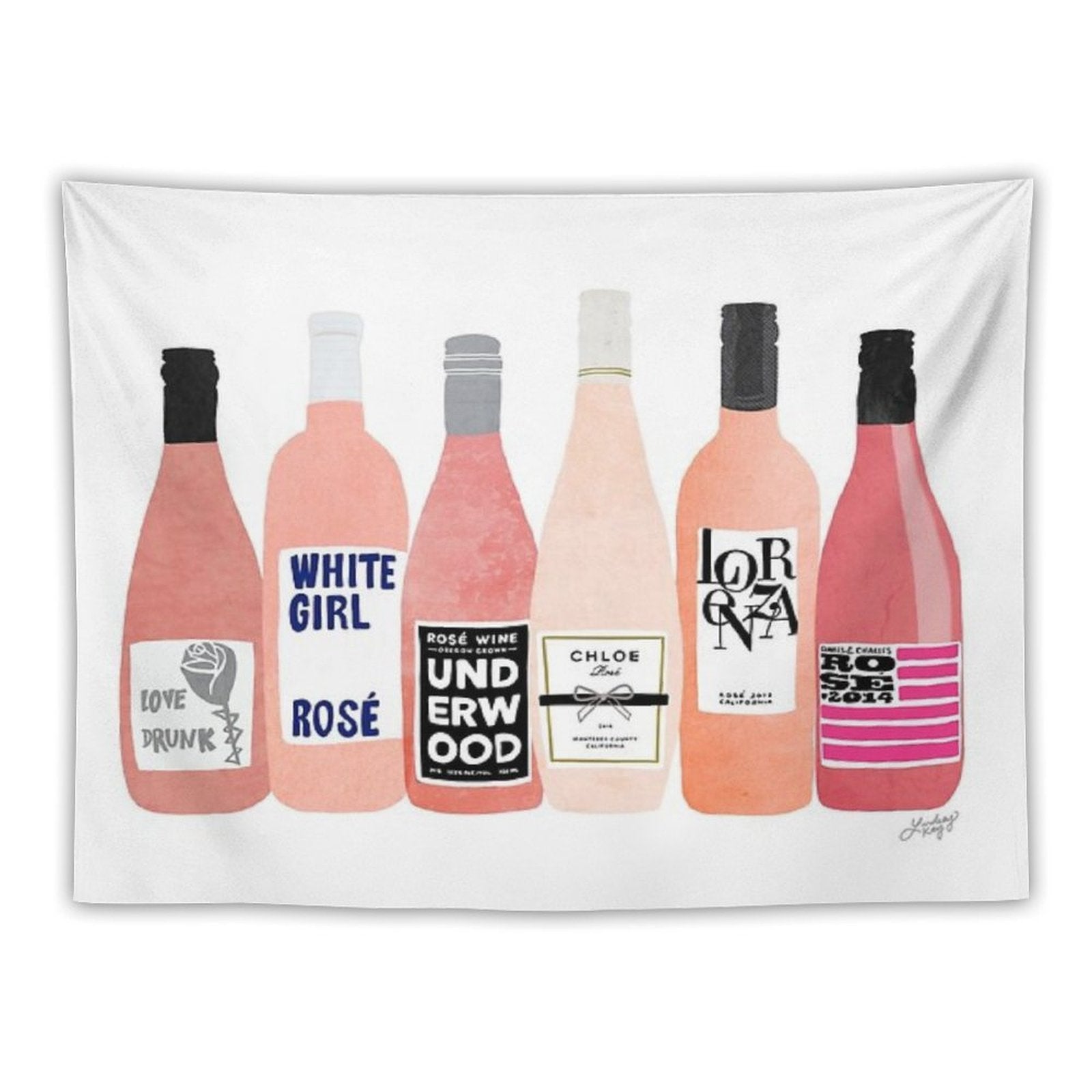 Rose Bottles Tapestry