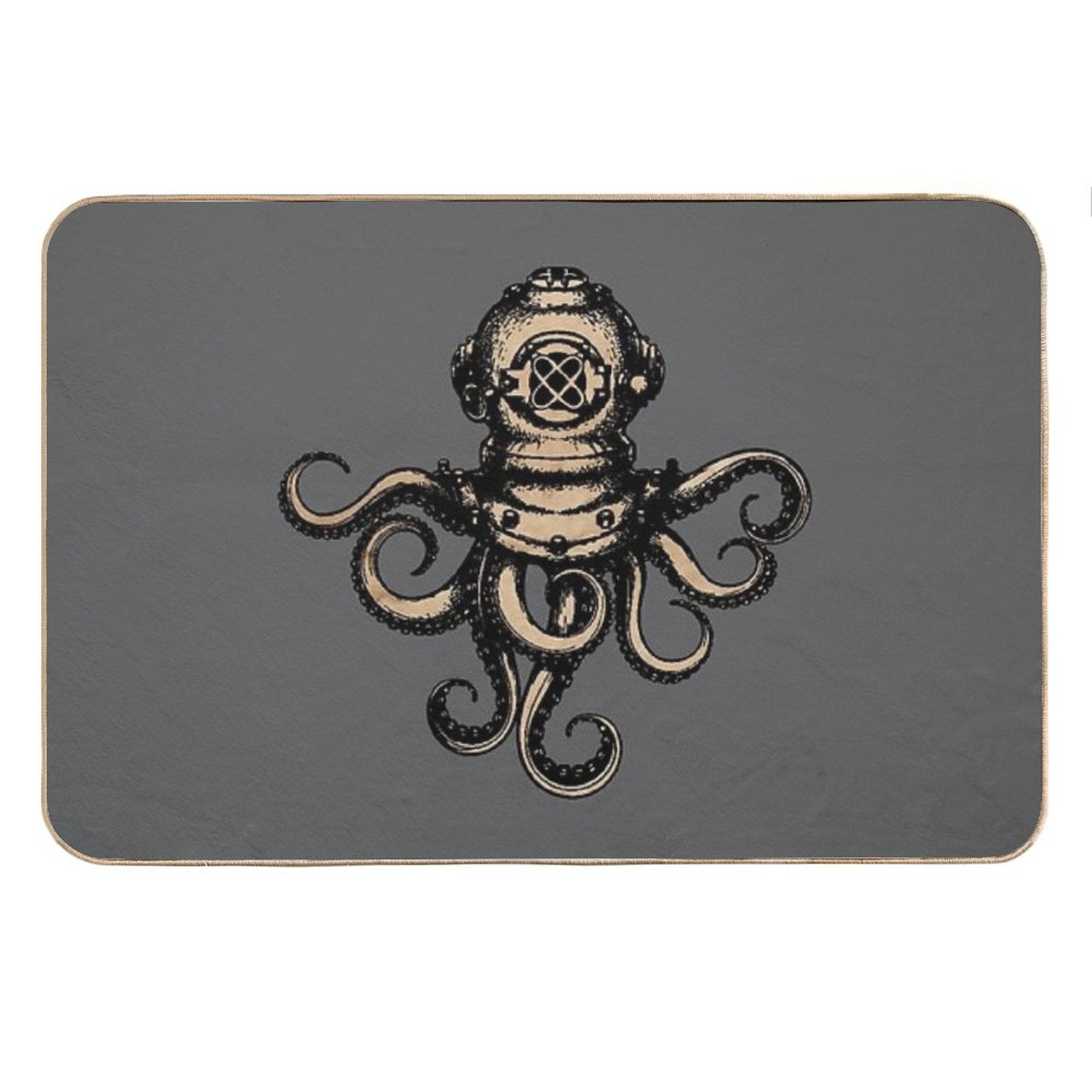Steampunk Octopus Bath Mat