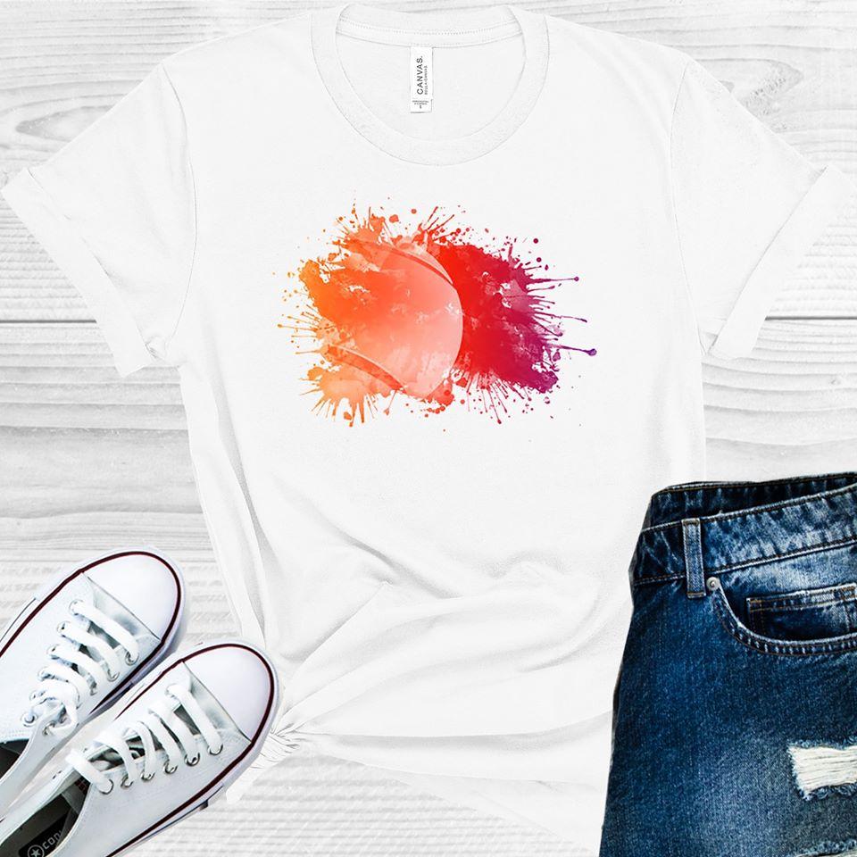 Watercolor Basketball Graphic Tee