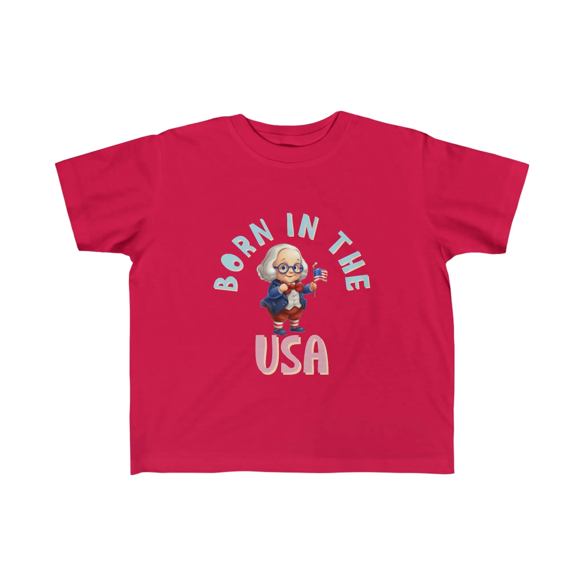 Born in the USA Benjamin Franklin Toddler&amp;#39;s Fine Jersey Tee