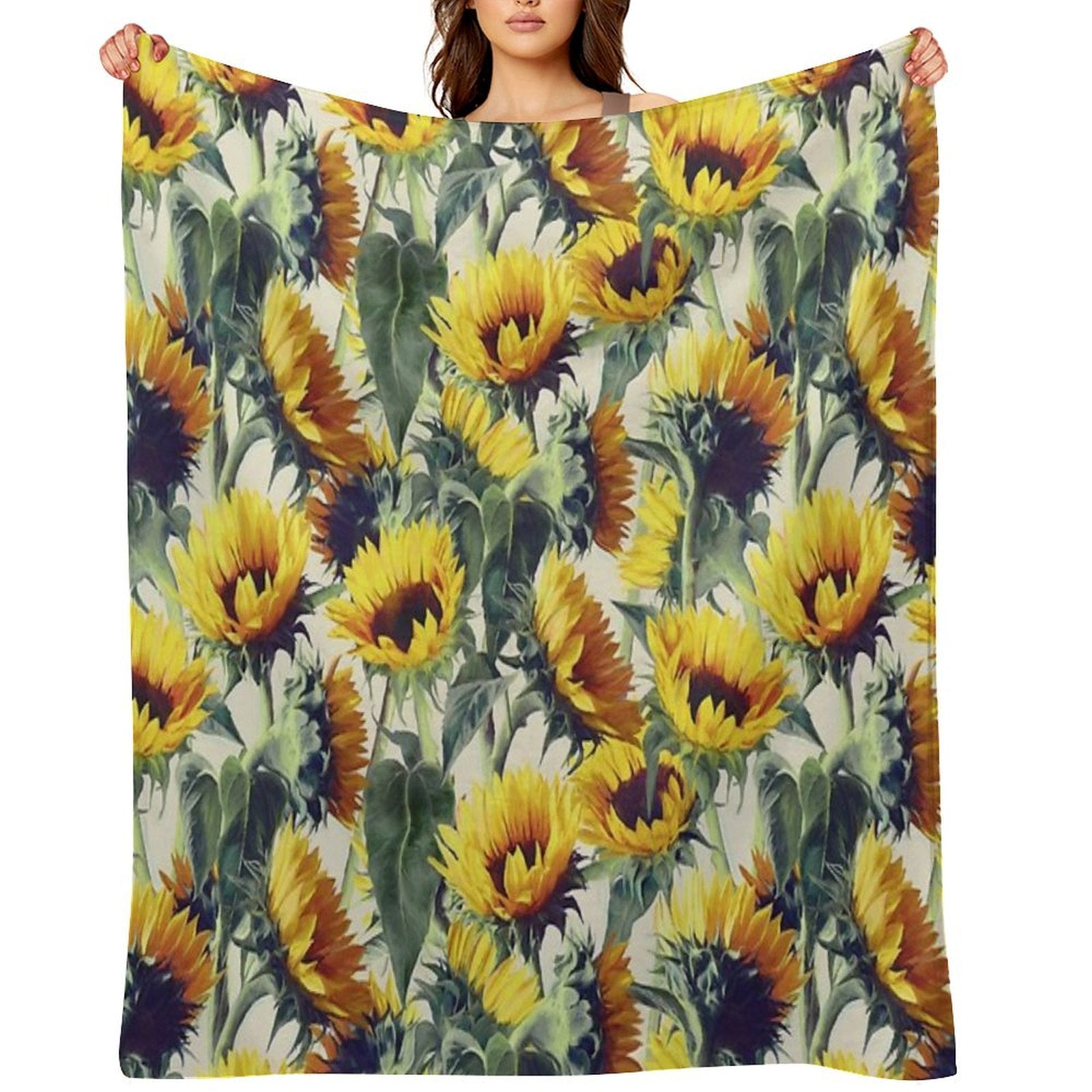 Sunflowers Forever Throw Blanket