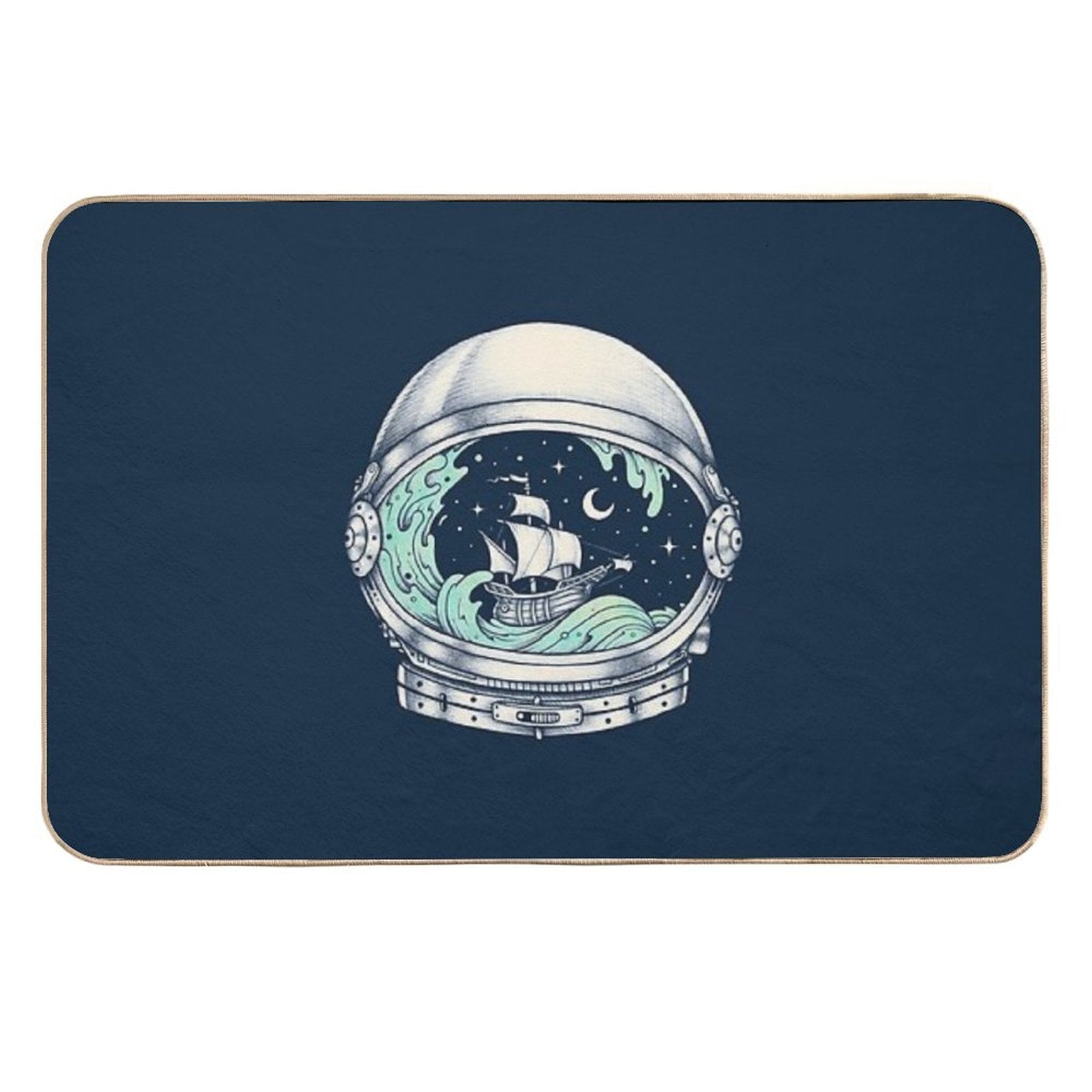 Spaceship  Toxin-Free Bath Mat