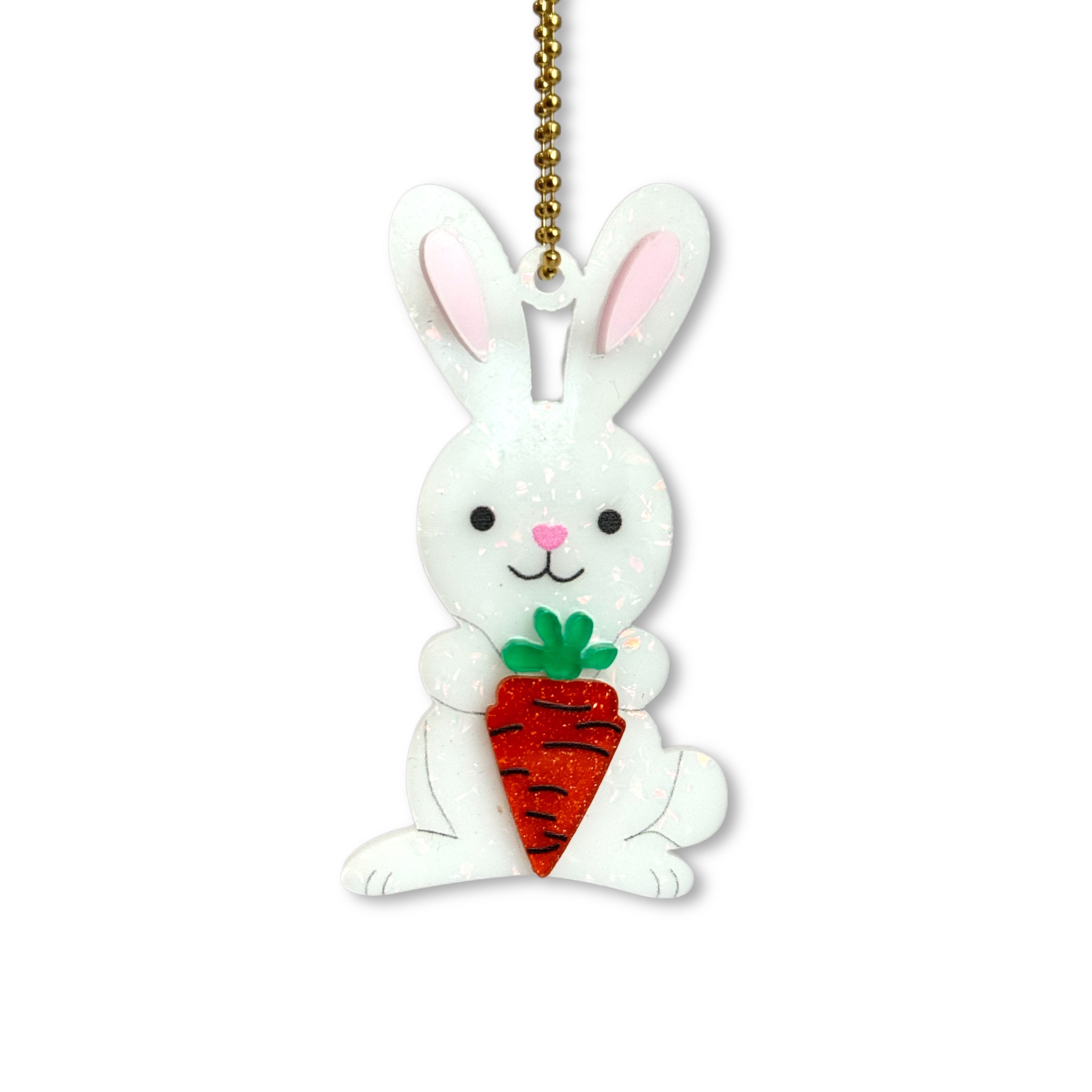 Bunny &amp;amp; Carrot Charm - Tumbler Handle Charm