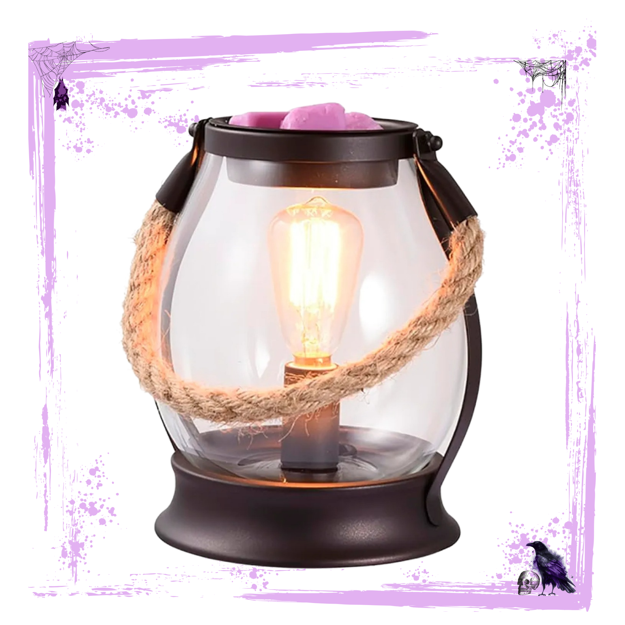 Up &amp;amp; Away Lantern Wax Warmer &amp;amp; Burnt Hellos scented Scoopable Wax