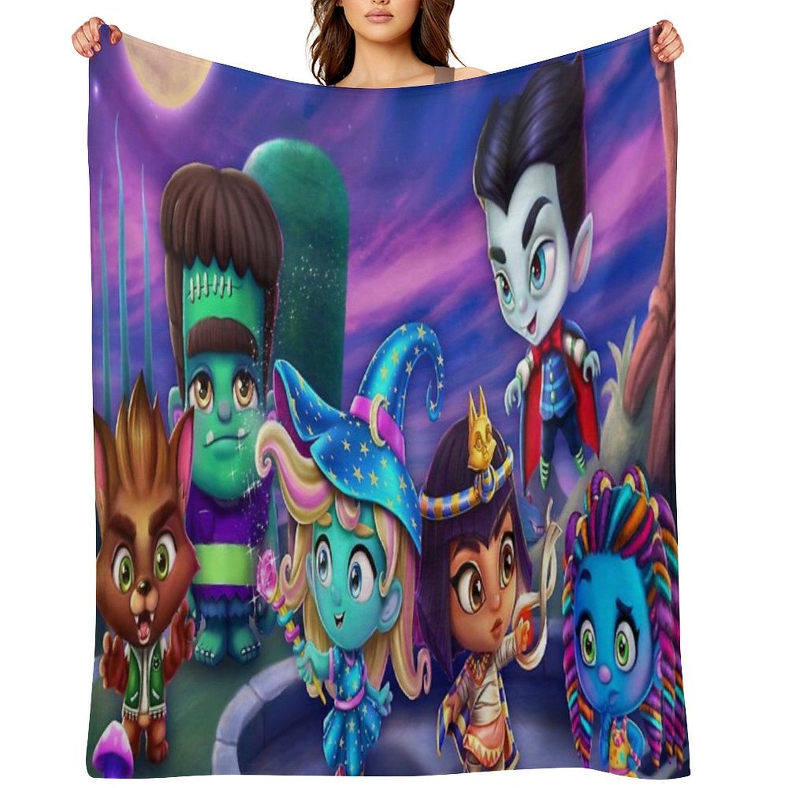 Super Monsters Throw Blanket