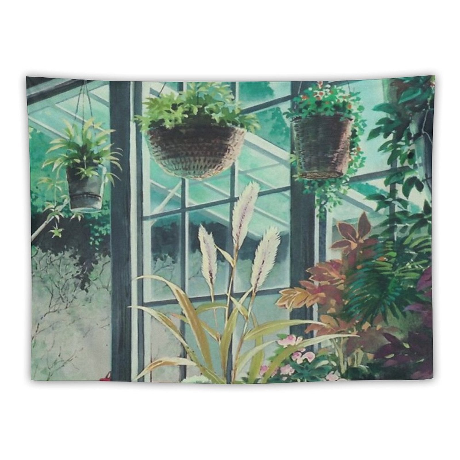 Anime Plants Scenery Tapestry