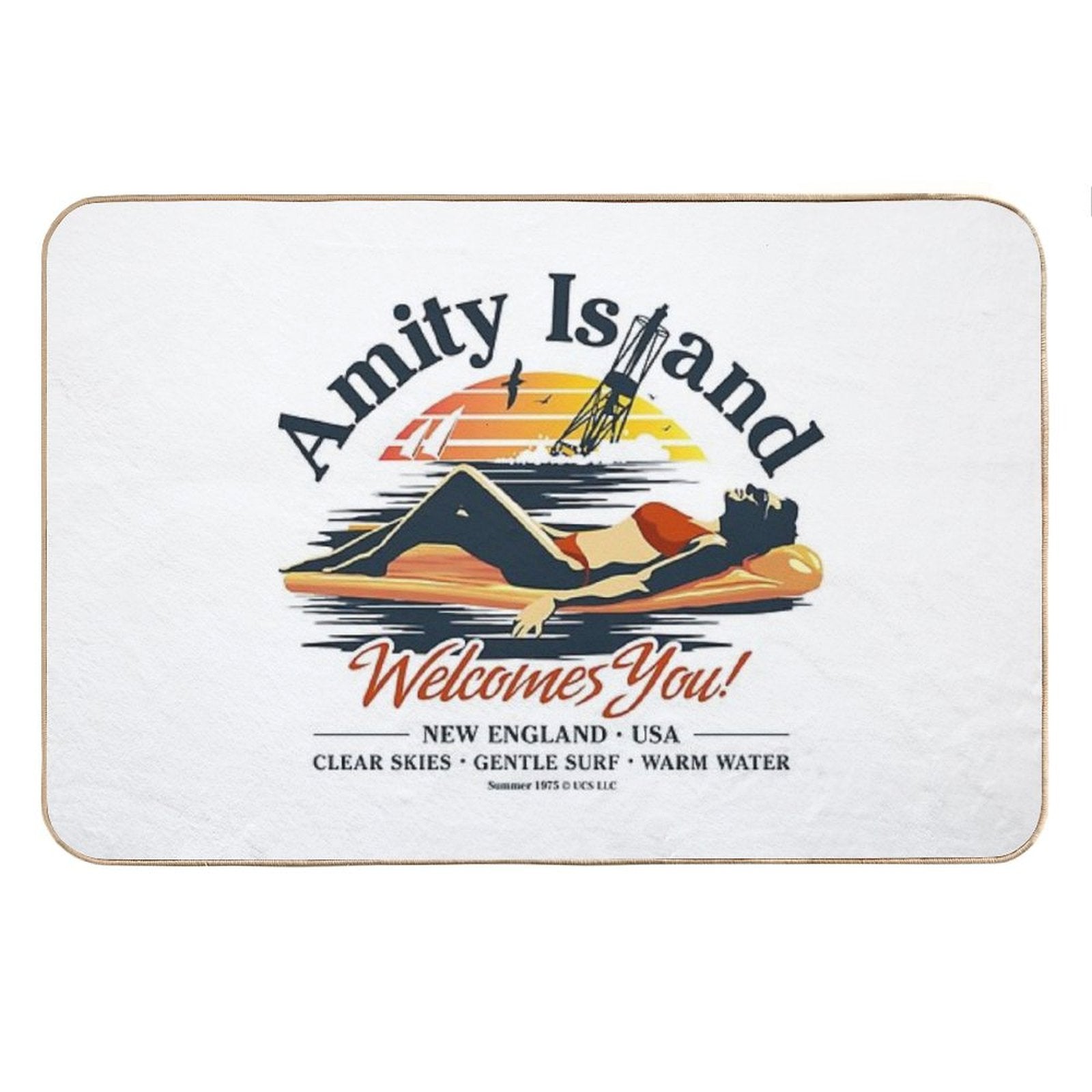 Amity Island Welcomes You Bath Mat