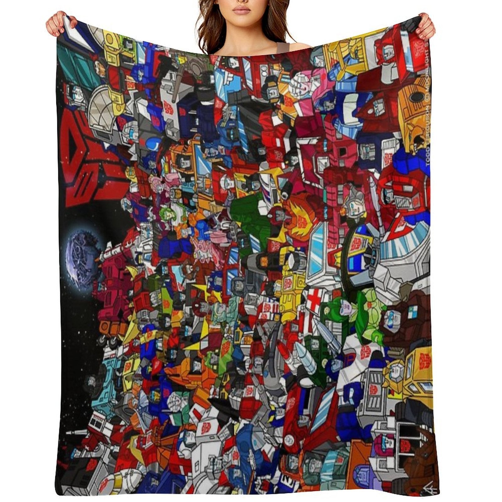 2022 Updated G1 Autobots Poster Throw Blanket
