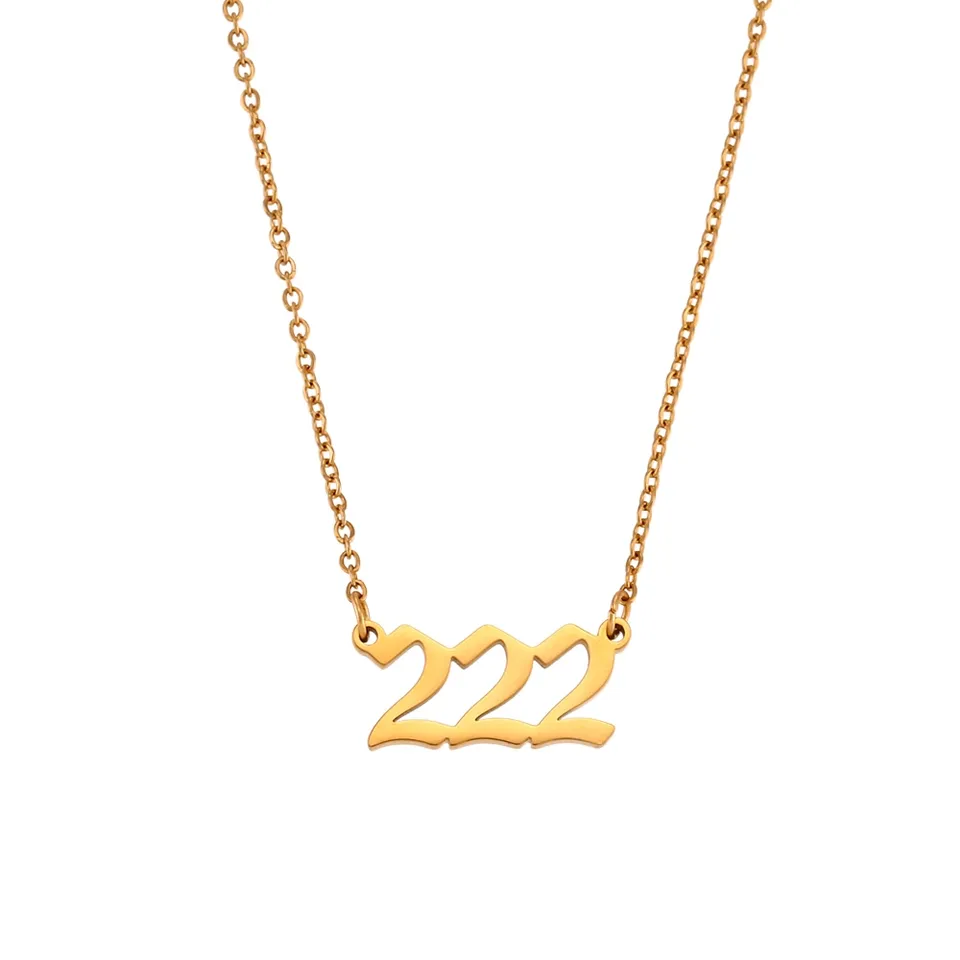 222 Angel Number Necklace