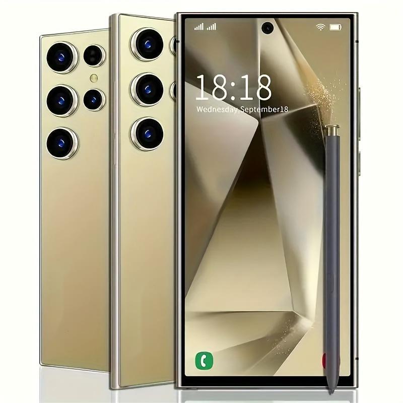 8GB+256GB I24 Ultra Android 13 Smartphone - 7&amp;quot;HD Display, 7000mAh Battery, Built-	 in Stylus Pen, Unlocked Cell Phone For Global Use(Gold)