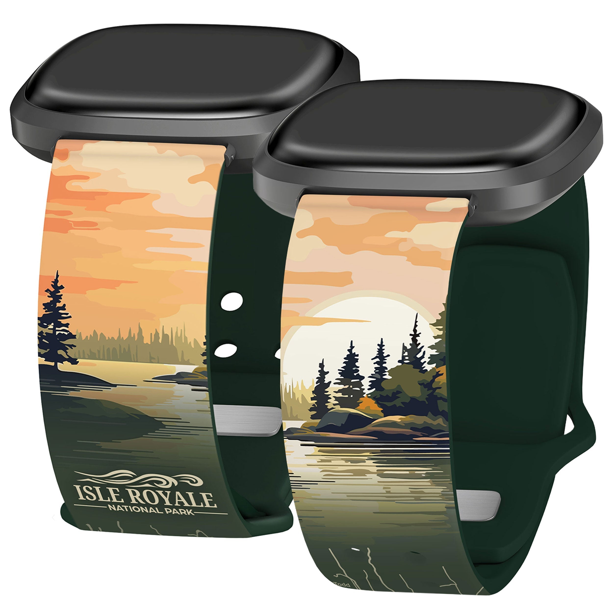 National Parks Isla Royale HD Fitbit Versa 3 &amp;amp; Sense 1 Watch Band