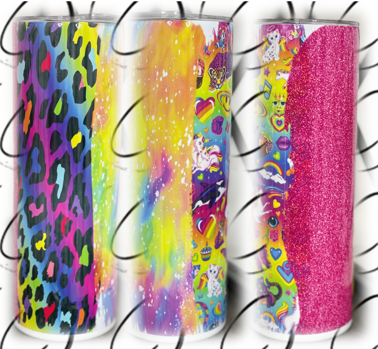 90&amp;#39;s Art Brushstrokes 20oz Skinny Tumbler