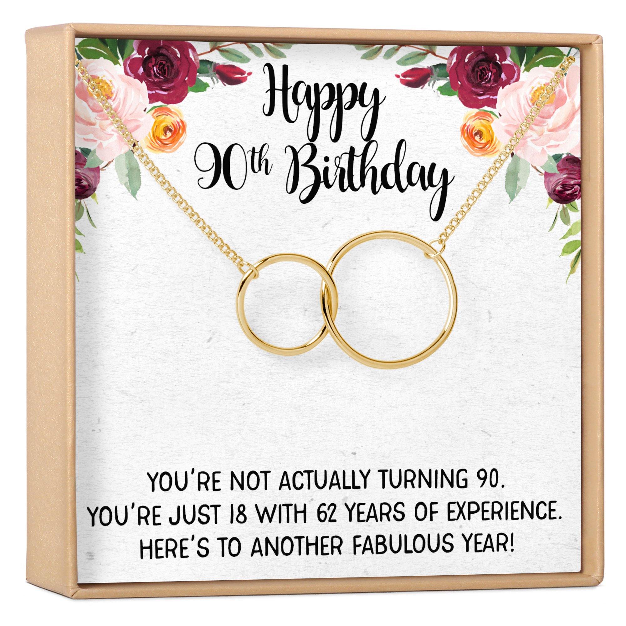 90th Birthday Gift Necklace
