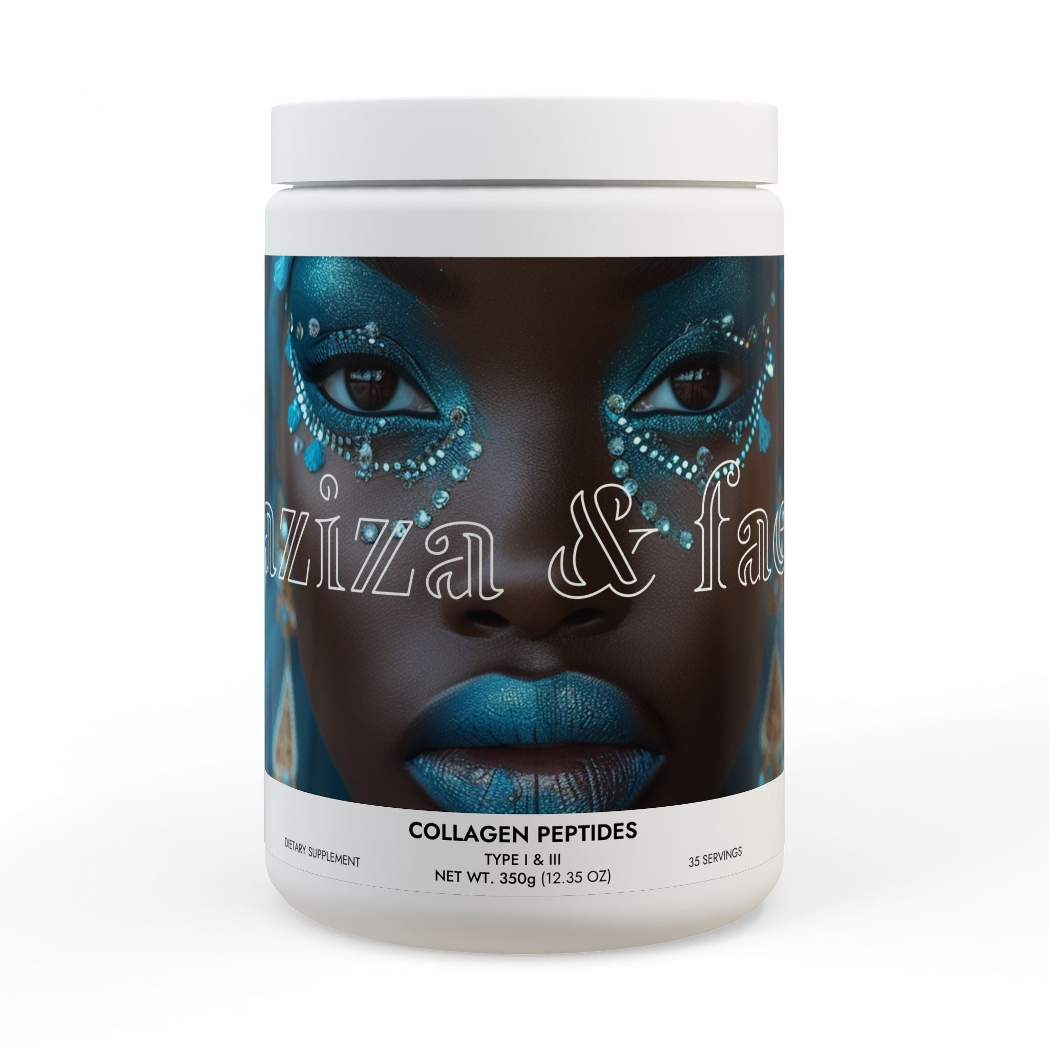 Collagen Peptides Type I &amp;amp; III Supplement (350g, 12.3oz) by Aziza &amp;amp; Fae