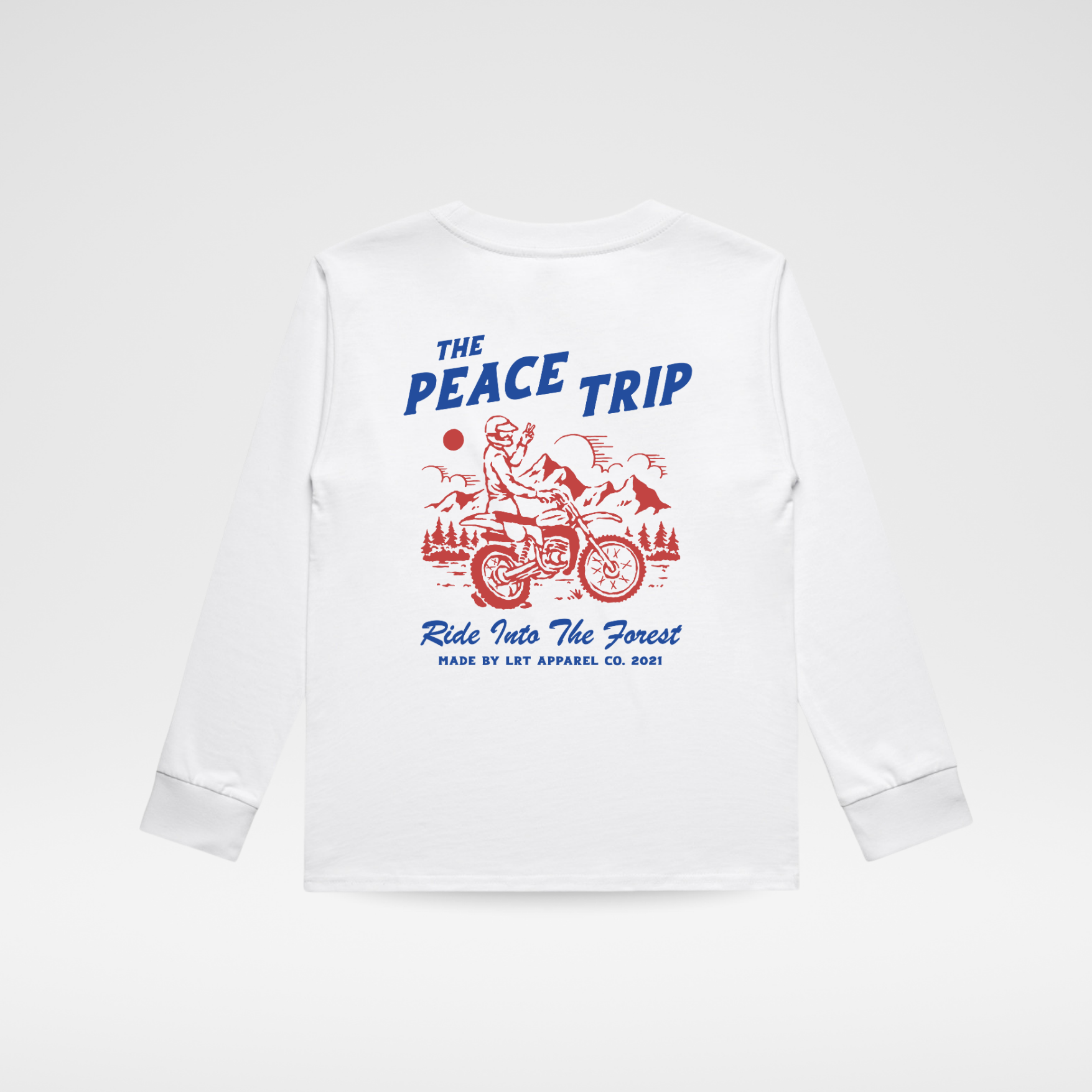THE PEACE TRIP LONG SLEEVE TEE - WHITE