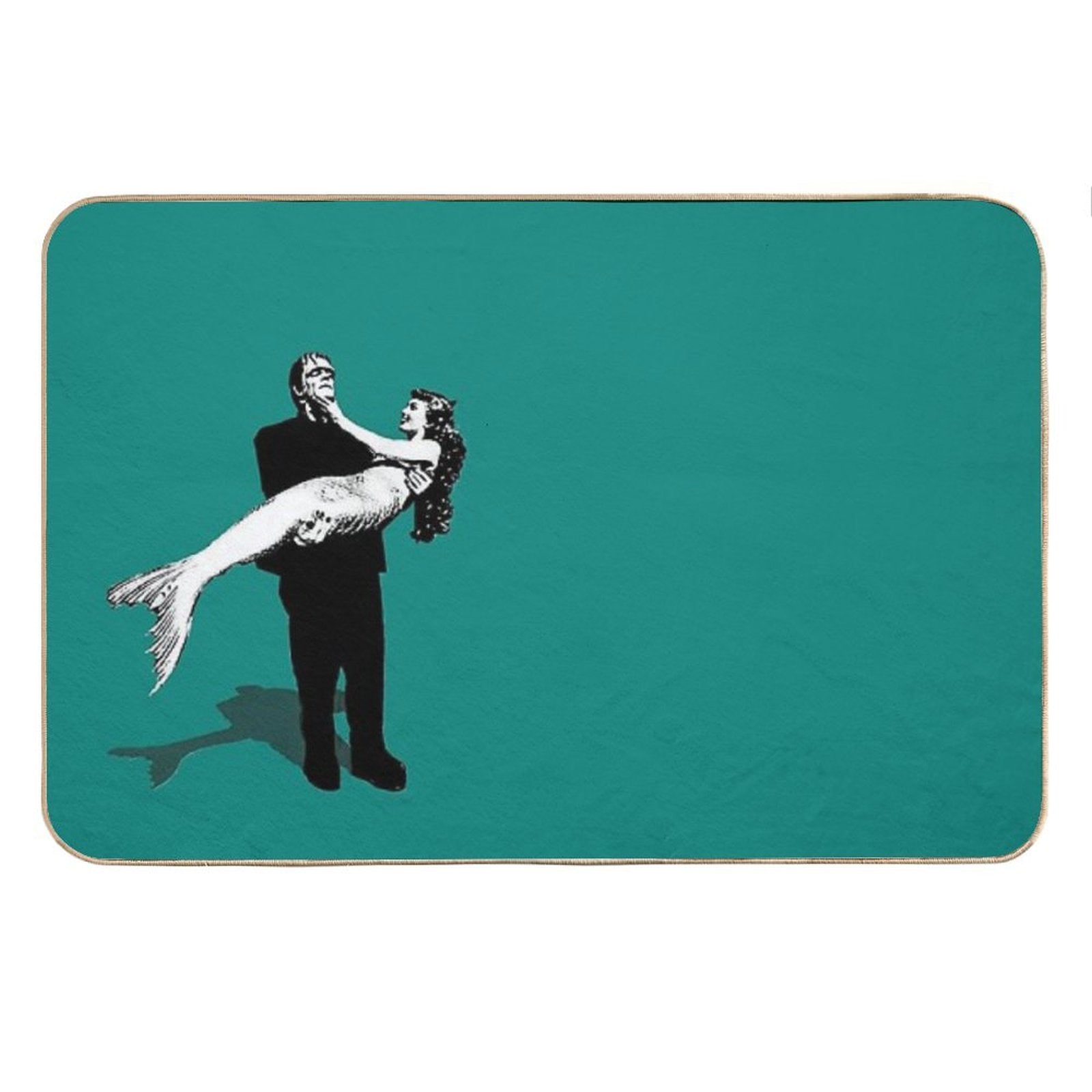 Frankenstein Mermaid Bath Mat