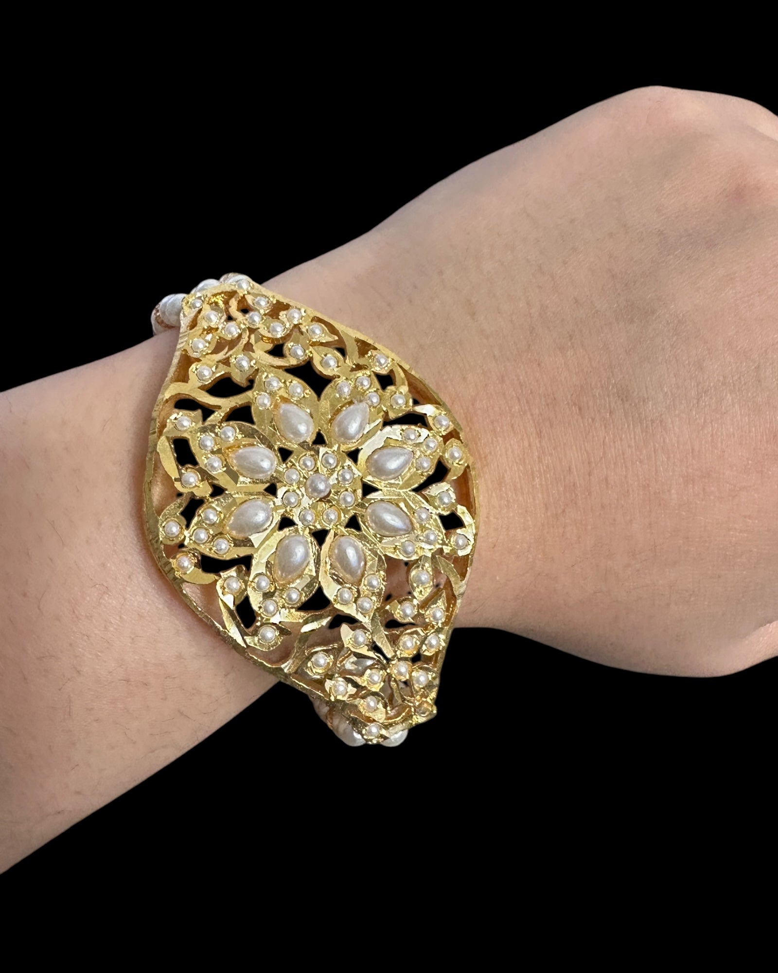 Jadau bracelet - pearls  ( READY TO SHIP )