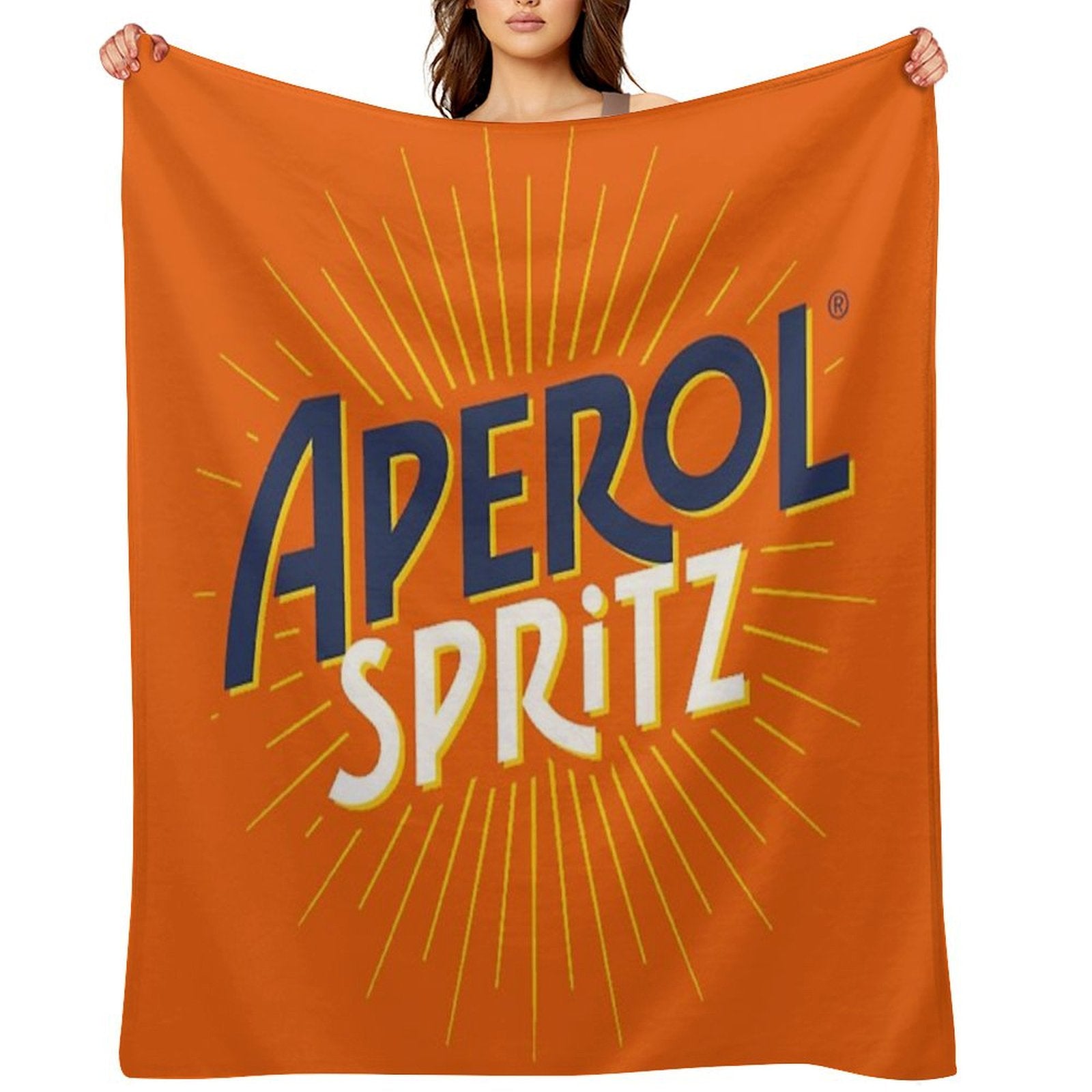 Aperol Spritz Orange Throw Blanket