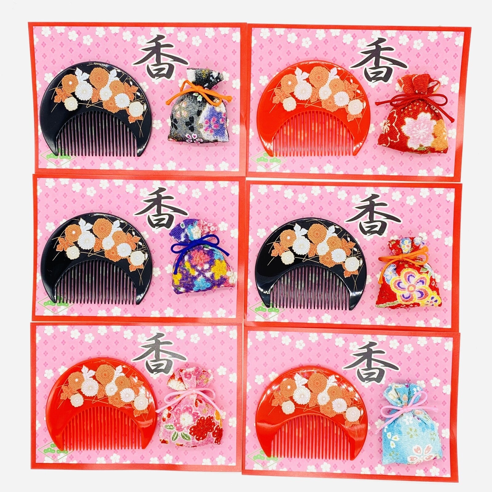 Japanese Comb &amp;amp; Incense Pouch Gift Set