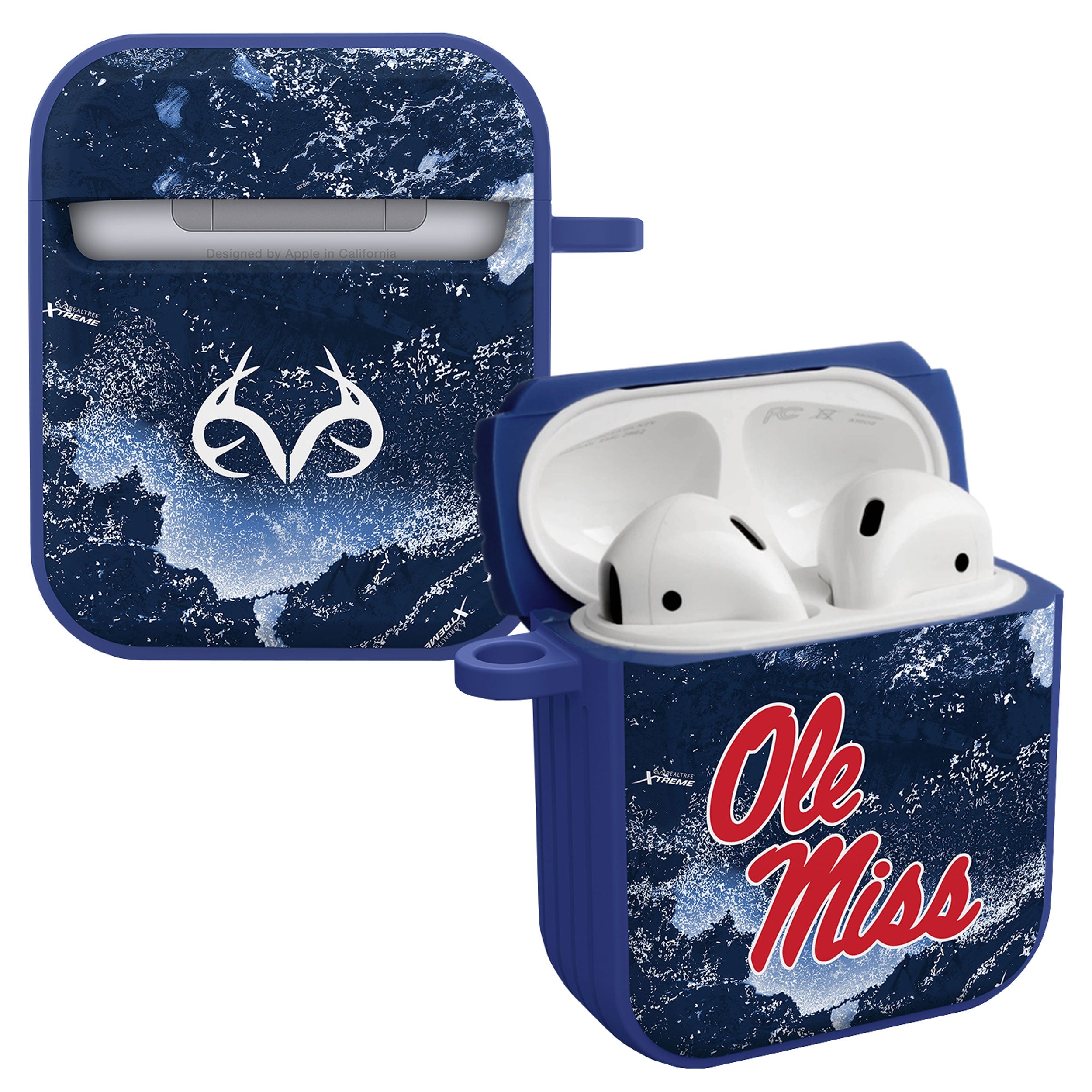 Mississippi Ole Miss Realtree HDX Apple AirPods Gen 1 &amp;amp; 2 Case Cover