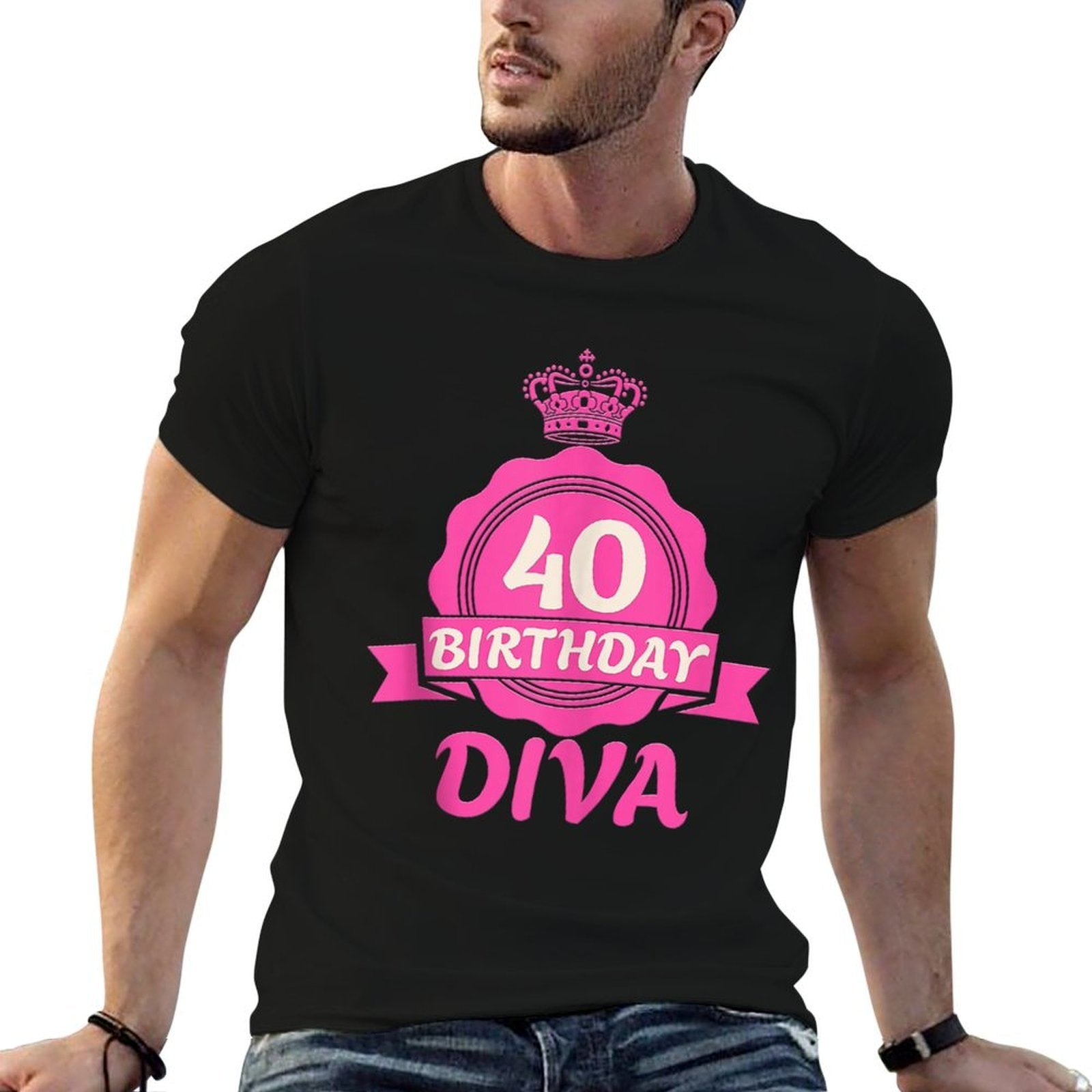 40th Birthday 40 BIRTHDAY DIVA 40 Years Women  Classic T-Shirt