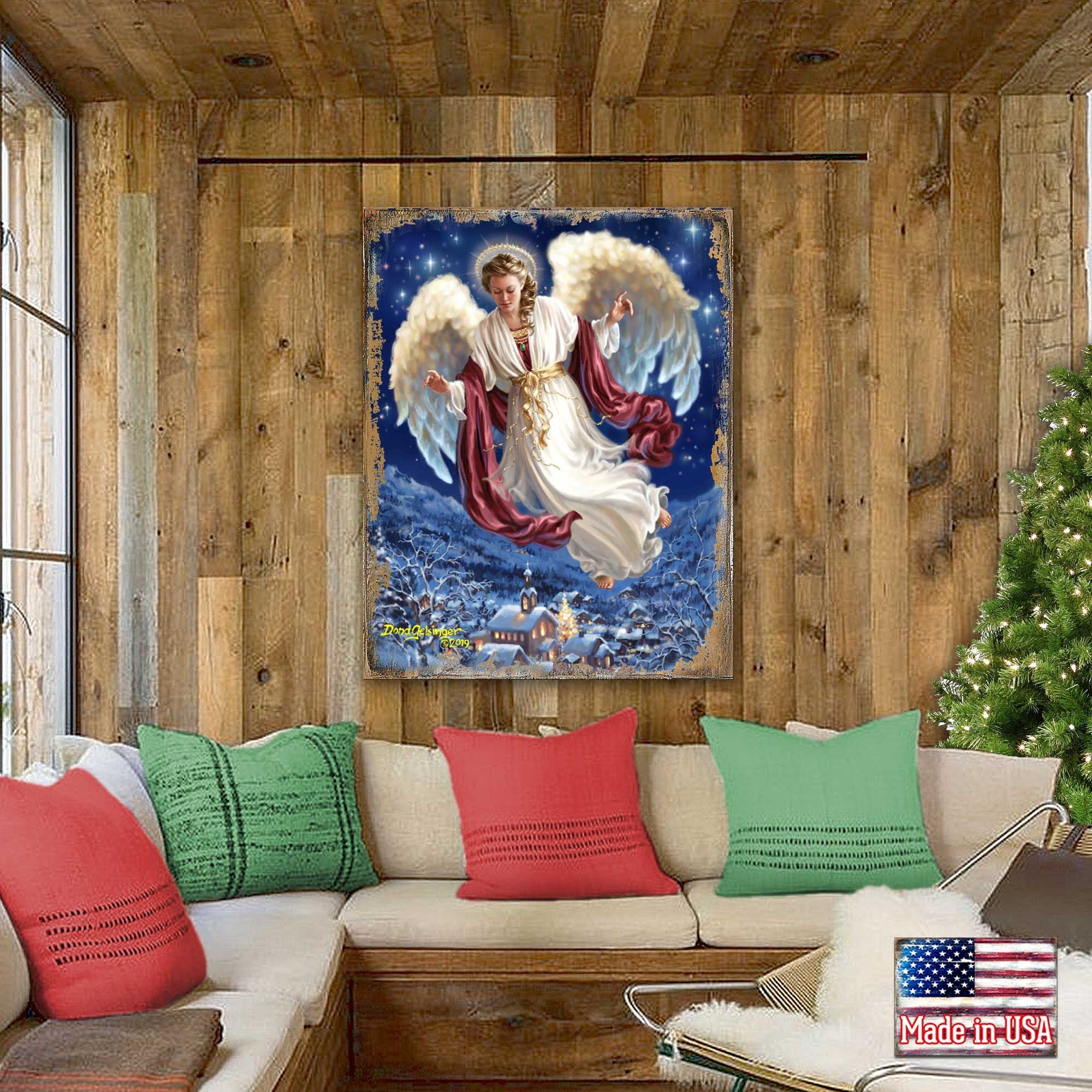 Piece on Earth Wooden Wall Art by D. Gelsinger - Nativity Holiday Décor - 95663B08