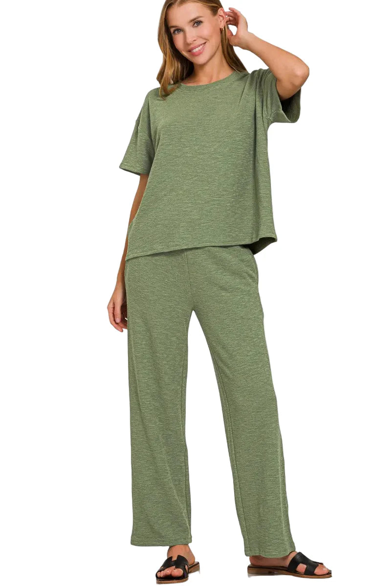 Slob Short Sleeve T-Shirt and Pants Set