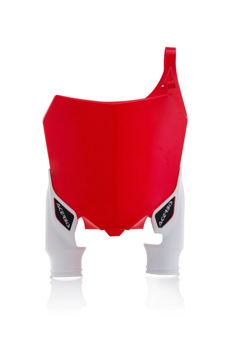 Acerbis 14-17 Honda CRF250R/ 13-16 CRF450R Raptor Front Number Plate – Red/White