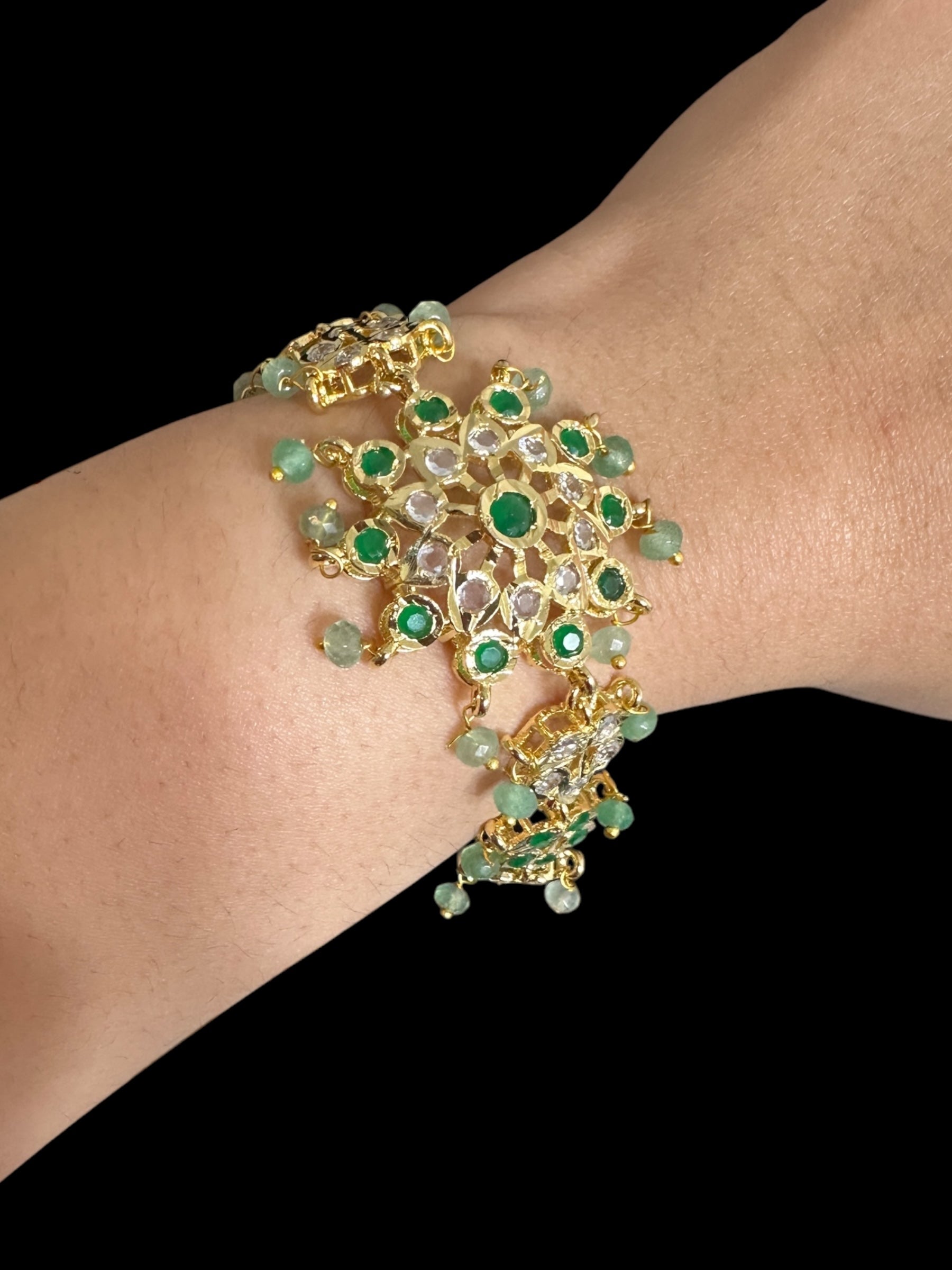 Amal hyderabadi bracelet in green ( READY TO SHIP )