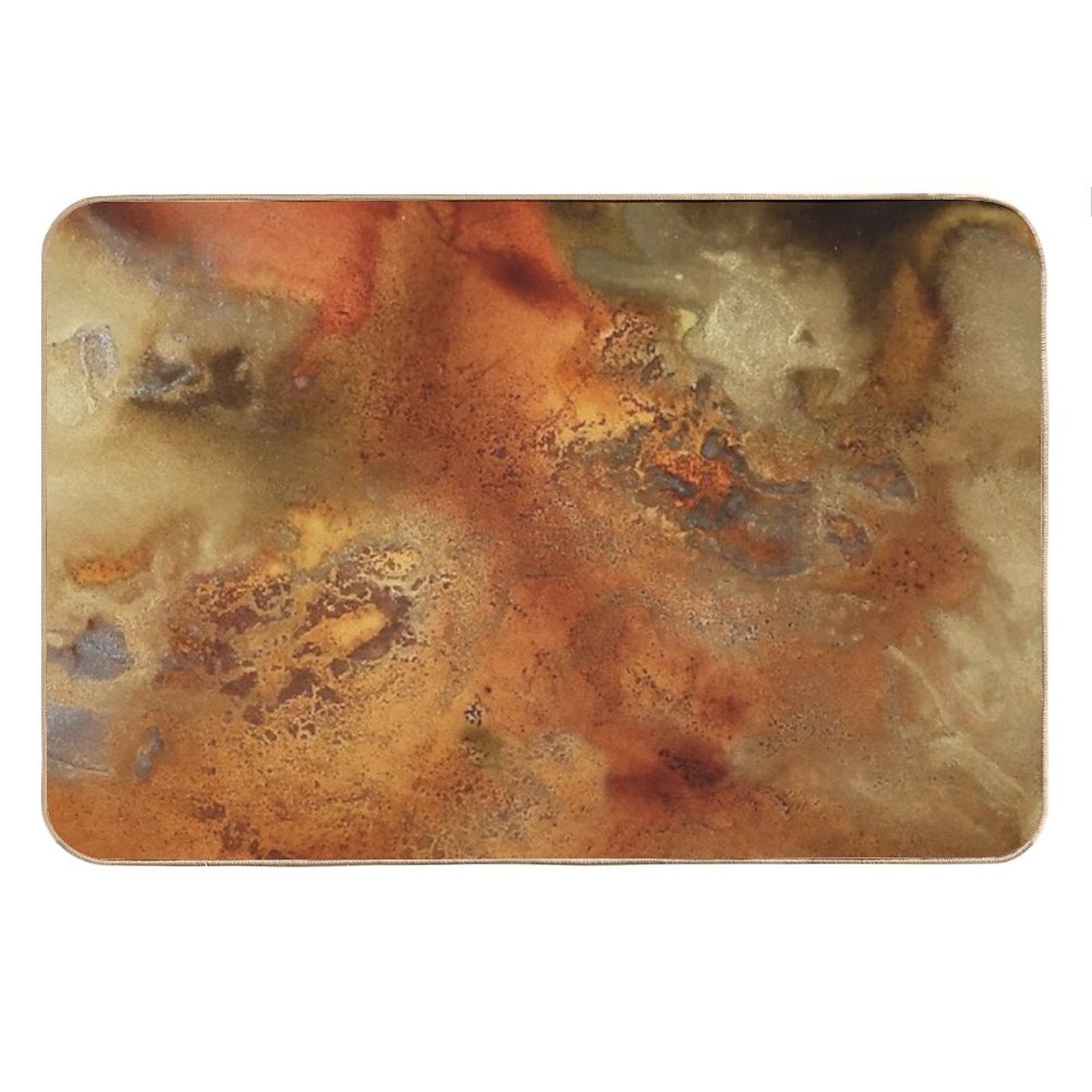 &amp;#39;Mars&amp;#39; In Gold, Bronze And Copper Bath Mat