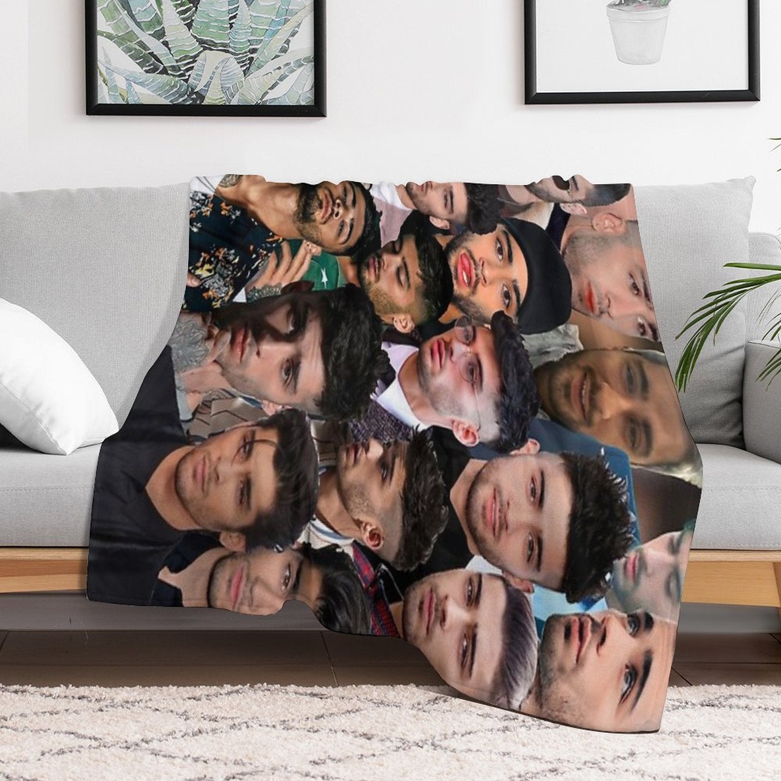 ZaynMalik Photo Collage Throw Blanket
