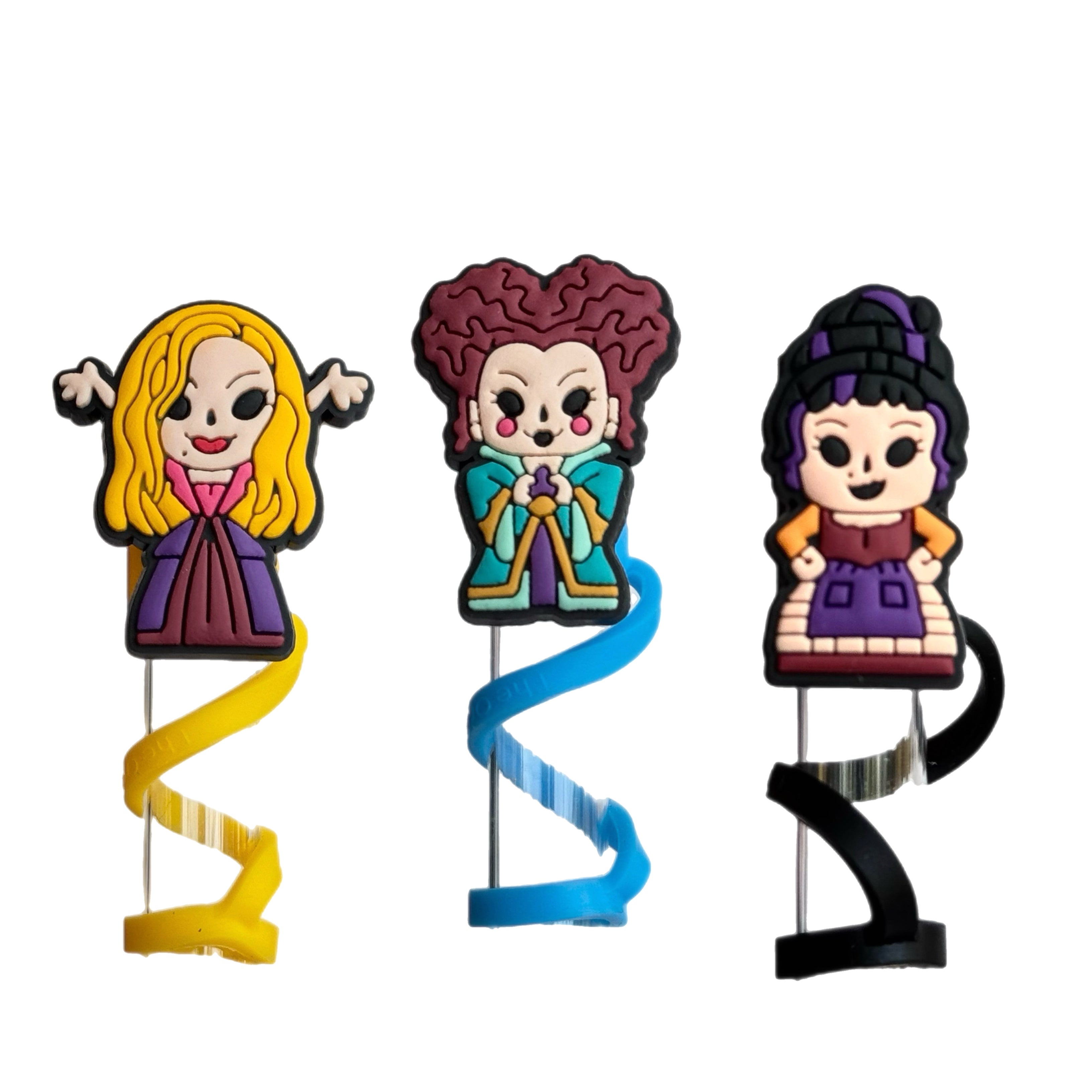 WITCHY SISTERS STRAW TOPPER