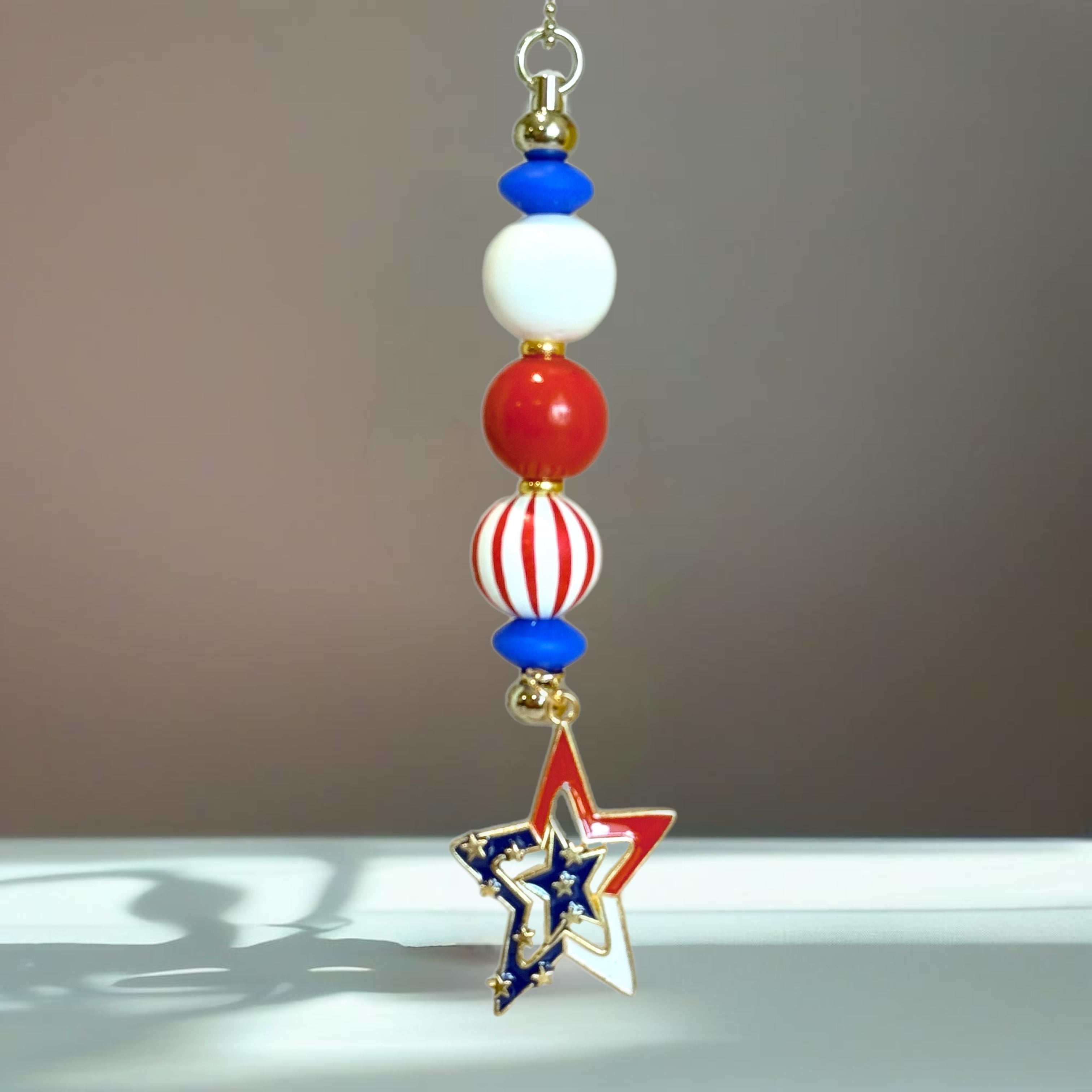 Stars &amp;amp; Stripes Bar Charm - Tumbler Handle Charm