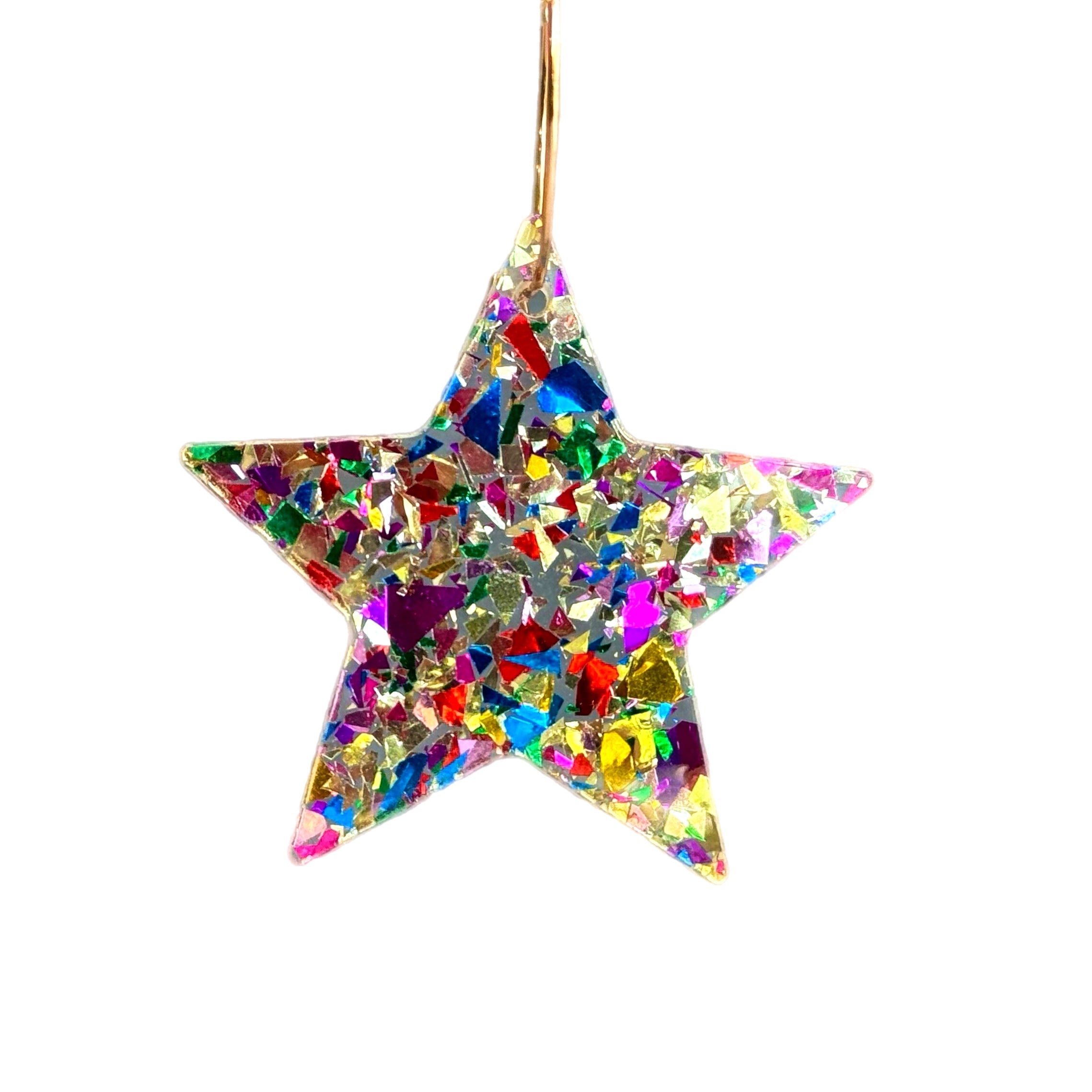 CONFETTI STAR Charm - Tumbler Handle Charm