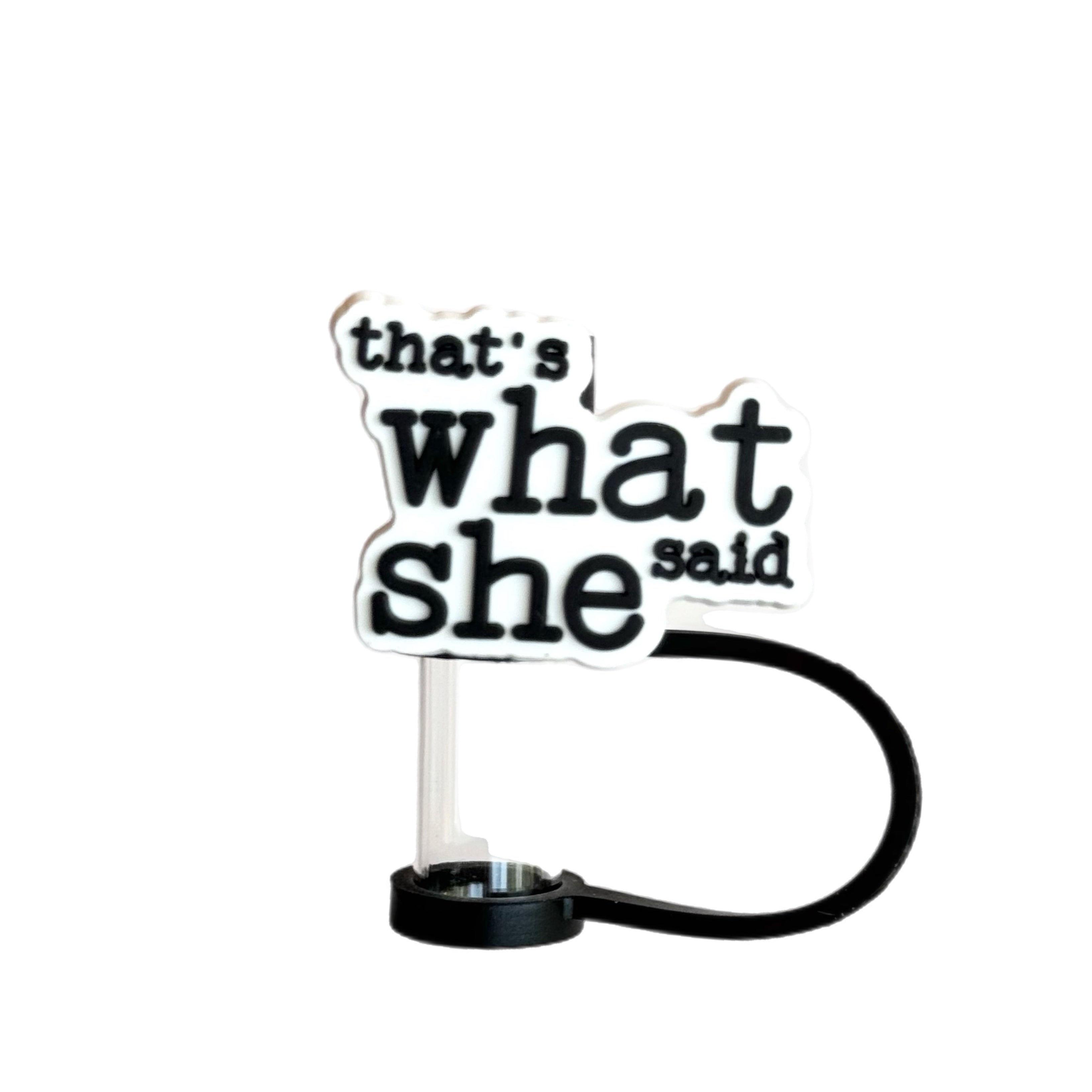 THAT’S WHAT SHE SAID STRAW TOPPER