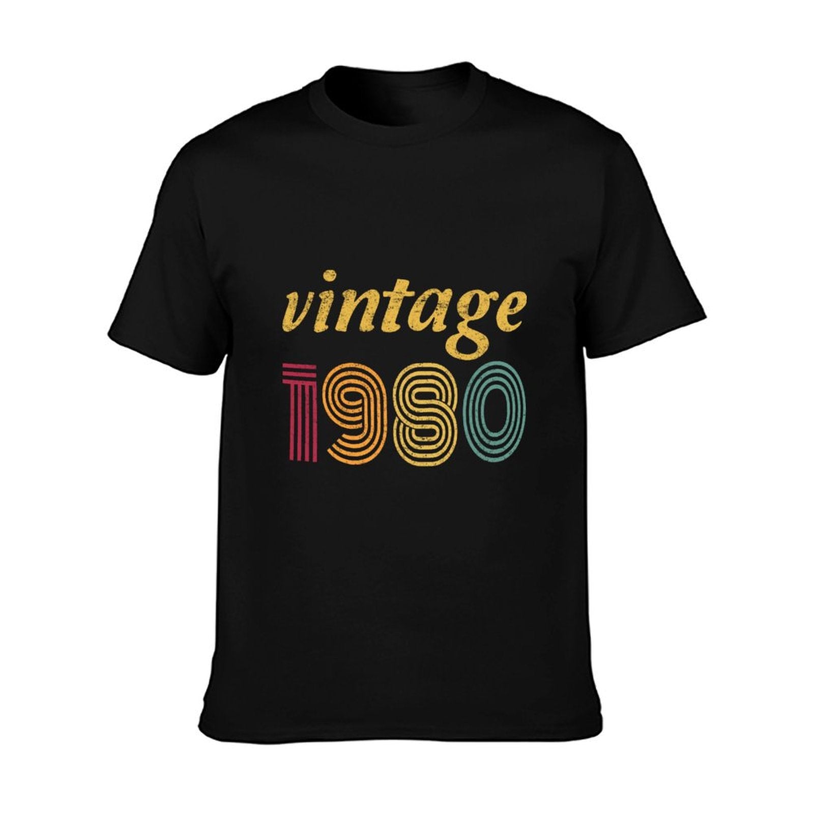1980 40th Birthday Gift Vintage Retro Men Women 40 Years Old  Easy-care T-Shirt