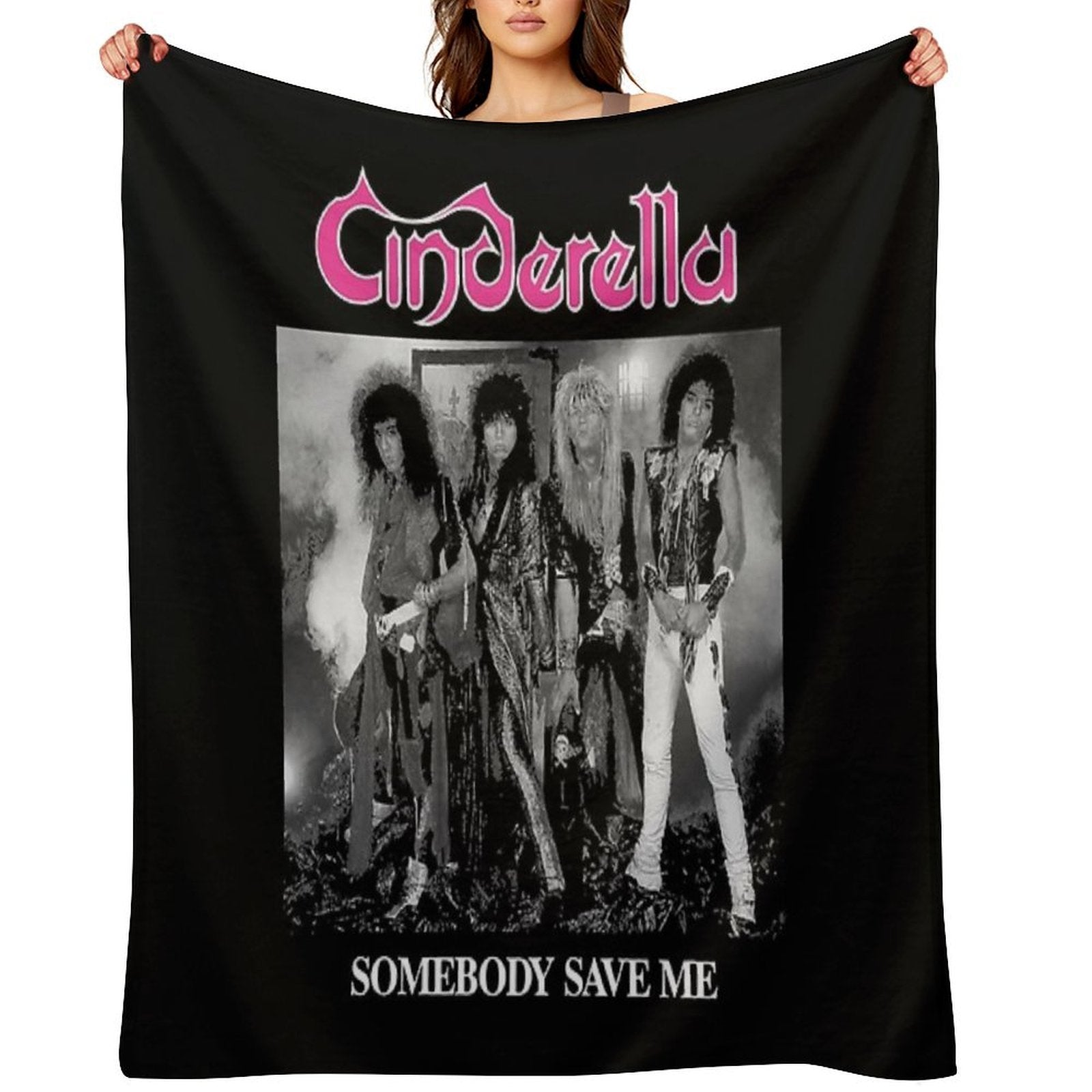 Steel Heels &amp;amp; Heartbeats – Glam Noise Icon Style Throw Blanket