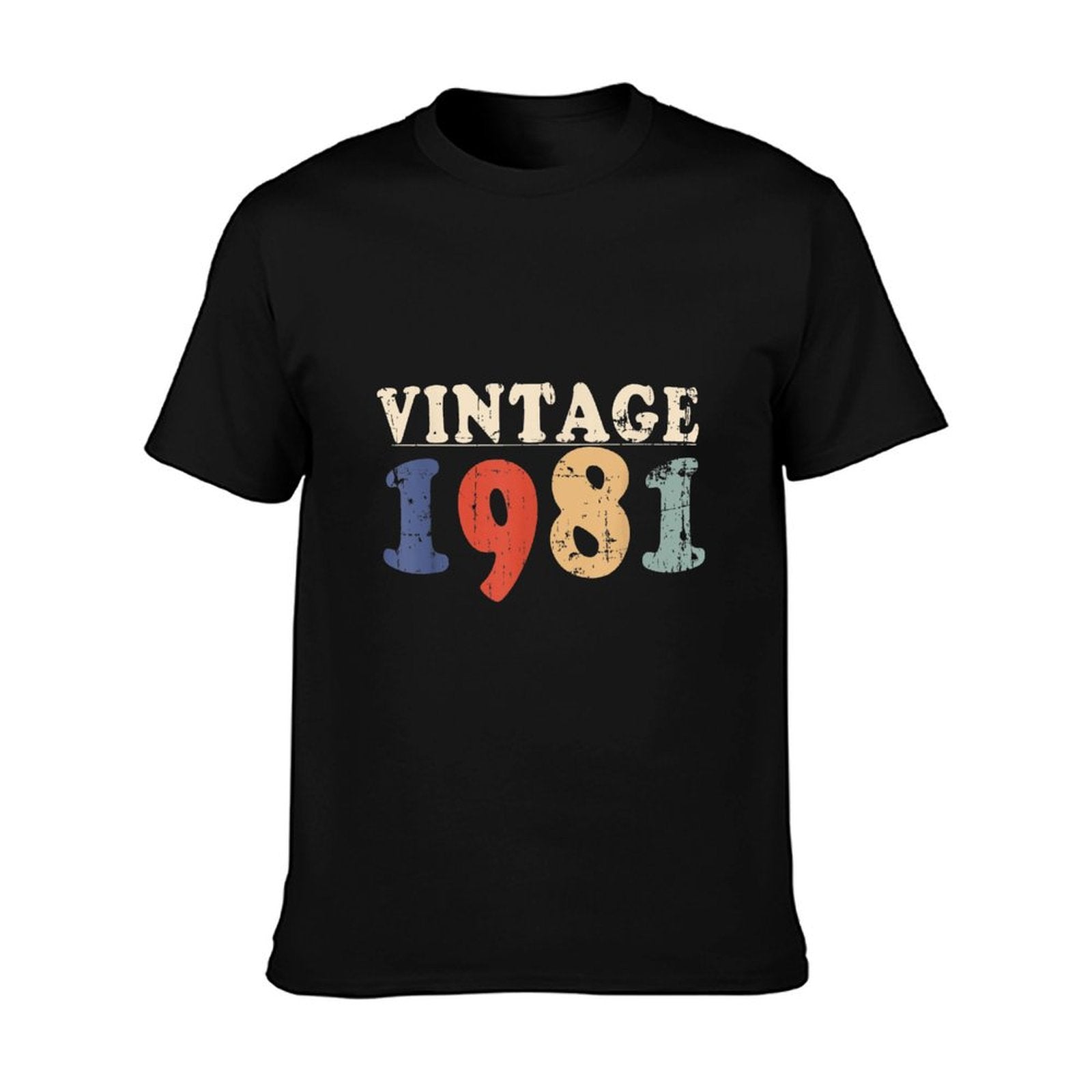 1981 40th Birthday Gift Vintage Retro Men Women 40 Years Old  Durable T-Shirt