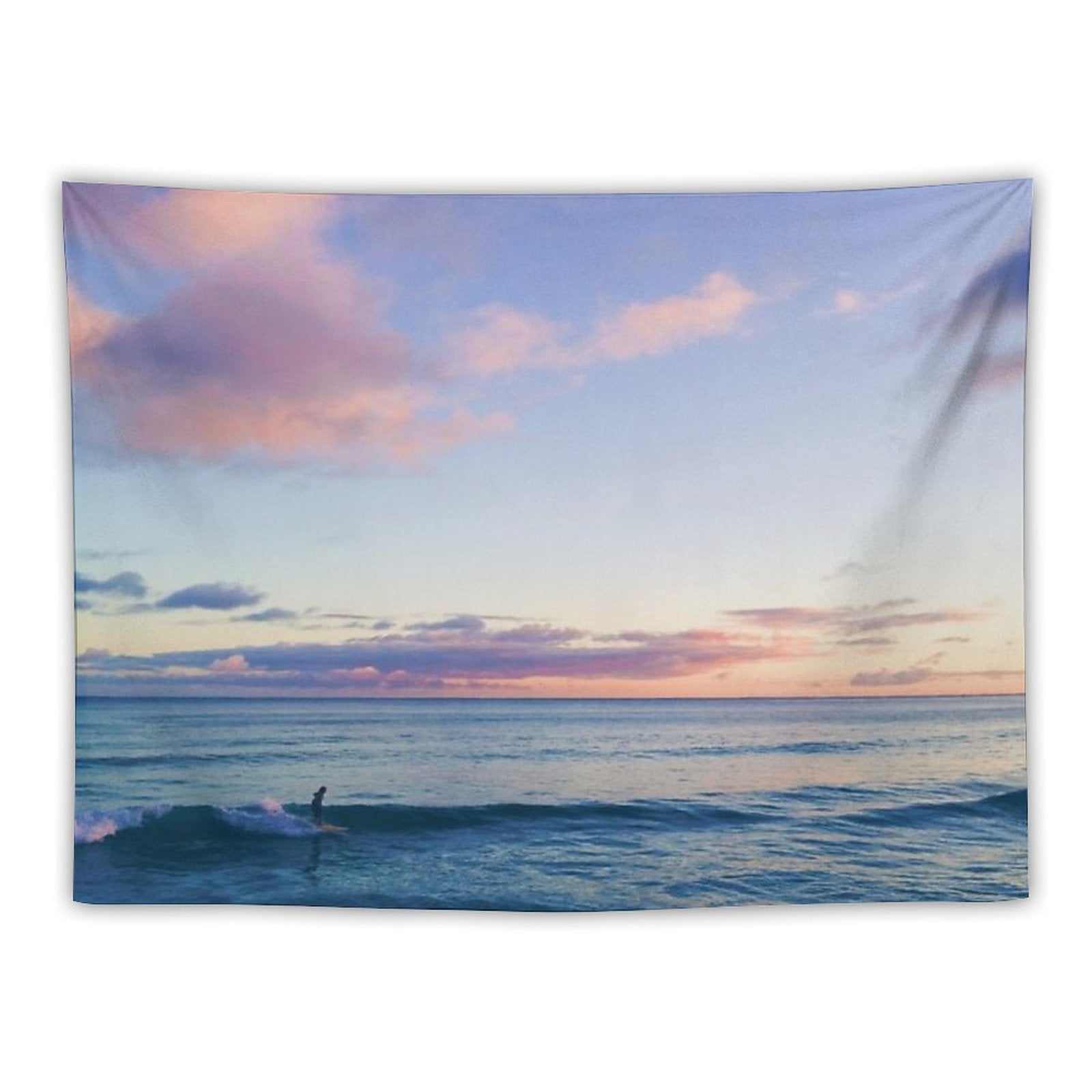 Surfin in A Pastel Dream - Honolulu, Hawaii Tapestry