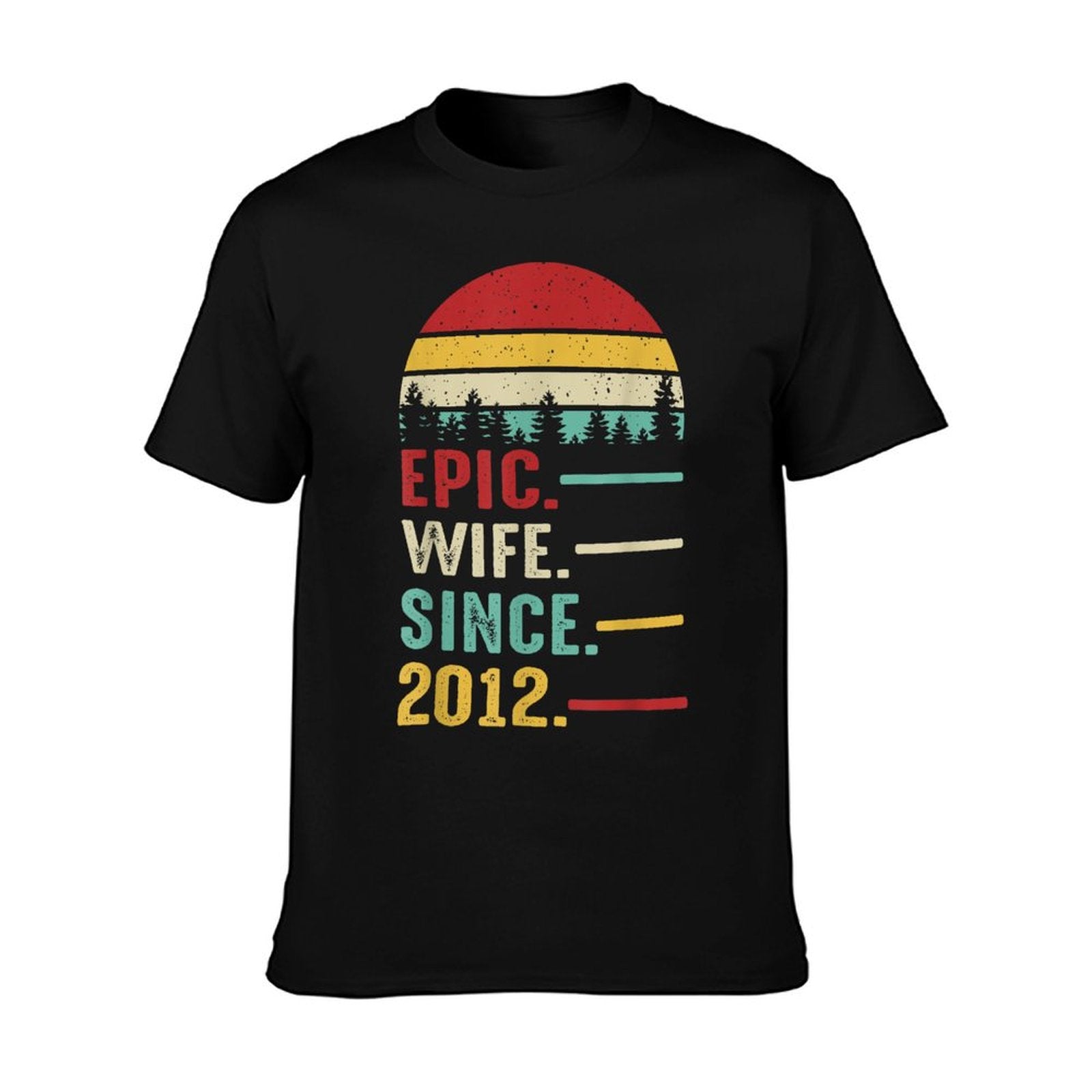 13th Wedding Anniversary for Her Epic Wife Since 2012 T-Shirt