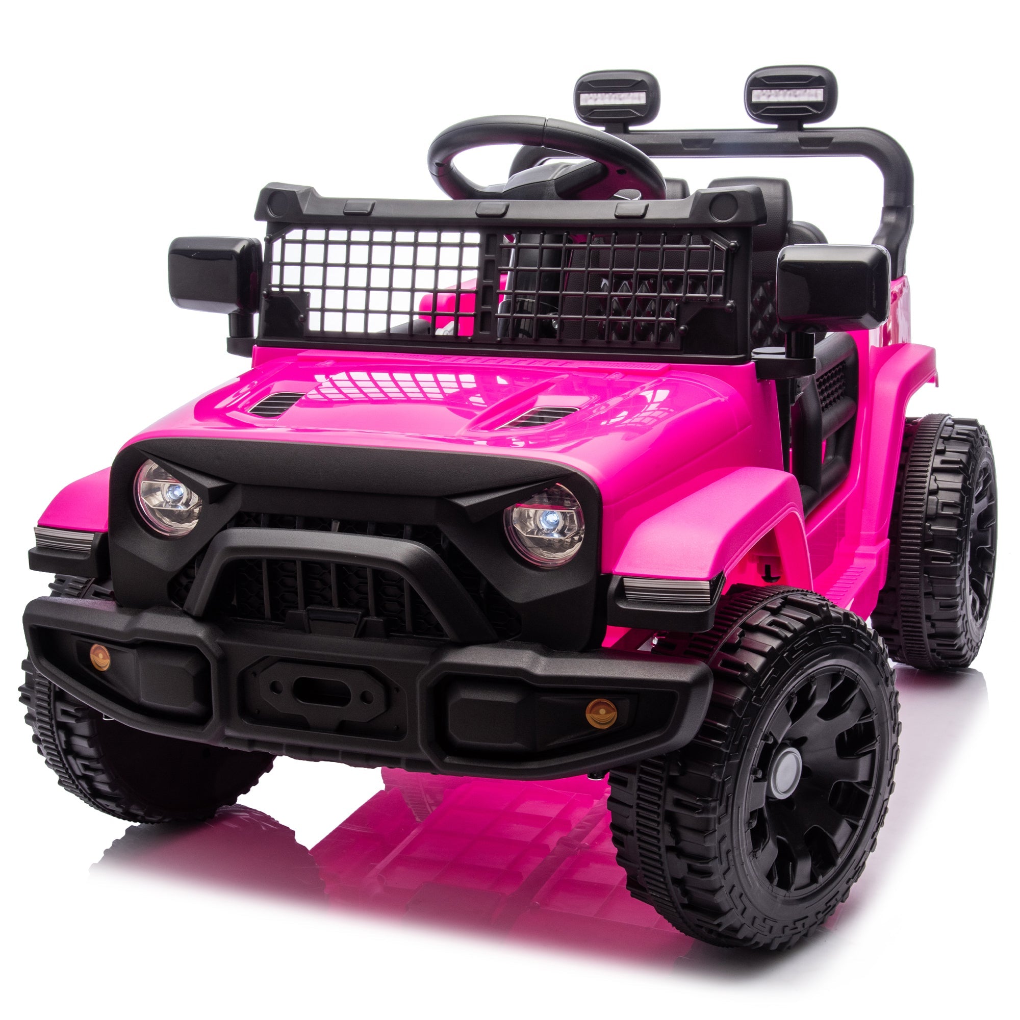 24V Kids Ride on Car W/Parents Control,Four-wheel suspension,2WD,Power display,Bluetooth,MP3,Music,LED headlight,Provide a speed of 1.86-3.11MPH For Kids Around 3 years old.